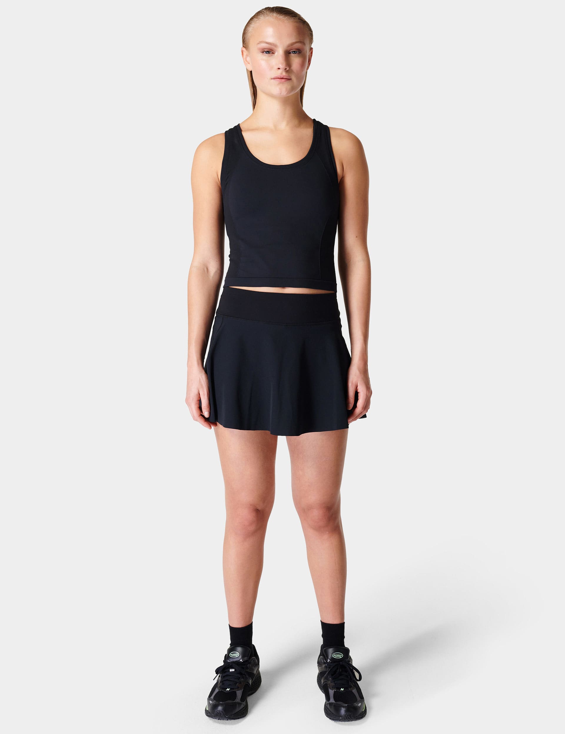 Sweaty Betty Women's Athlete Scoop Neck Seamless Crop Top - Black, Black