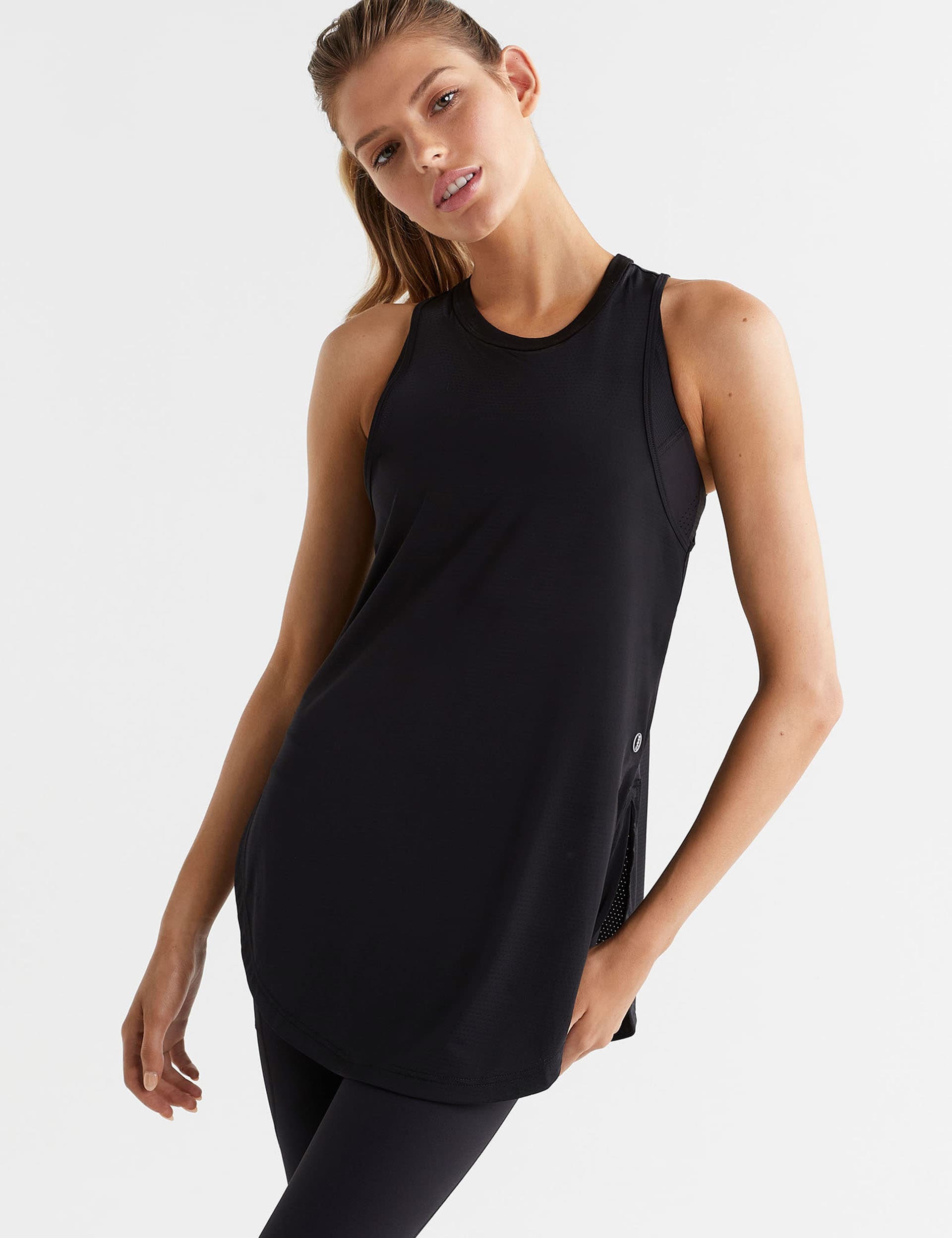 Lilybod Women's Zela Crew Neck Relaxed Vest Top - M - Black, Navy,Black,White