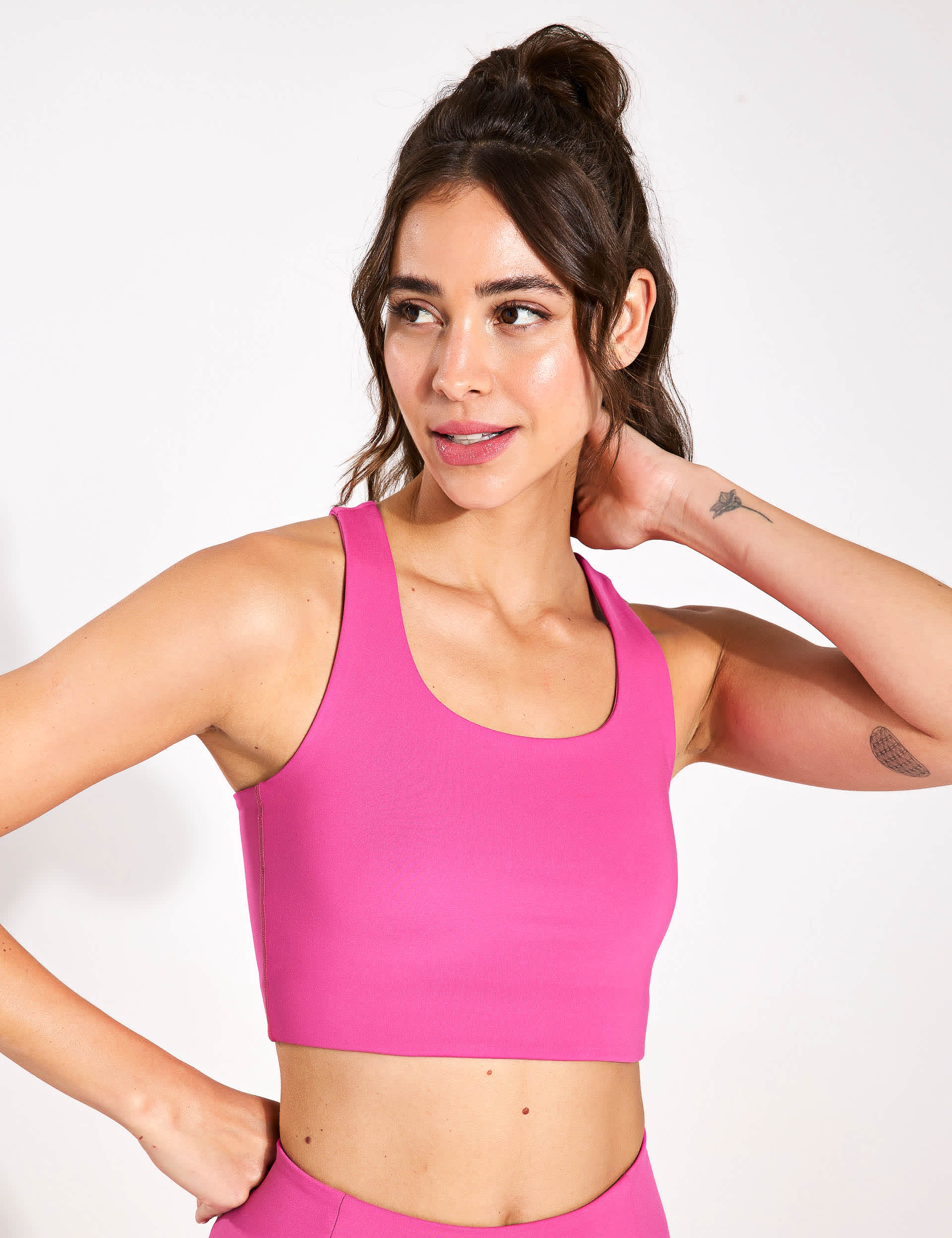 Girlfriend Collective Women's Paloma Non Wired Sports Bra - Dark Pink, Dark Pink