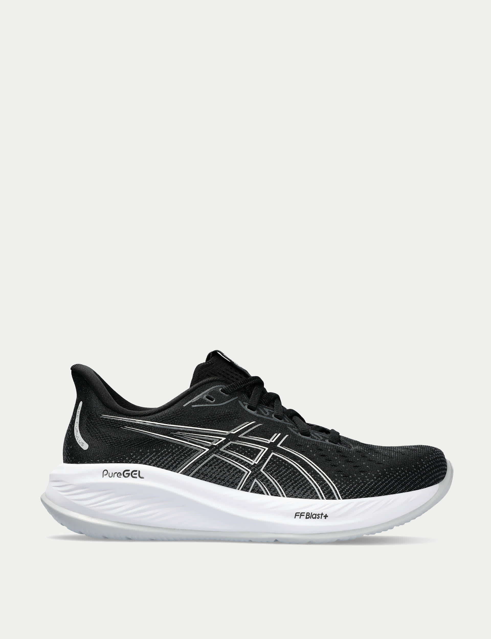 Asics Women's GEL-CUMULUS 26 Trainers - 5 - Black, Coral,Black/Black,Black