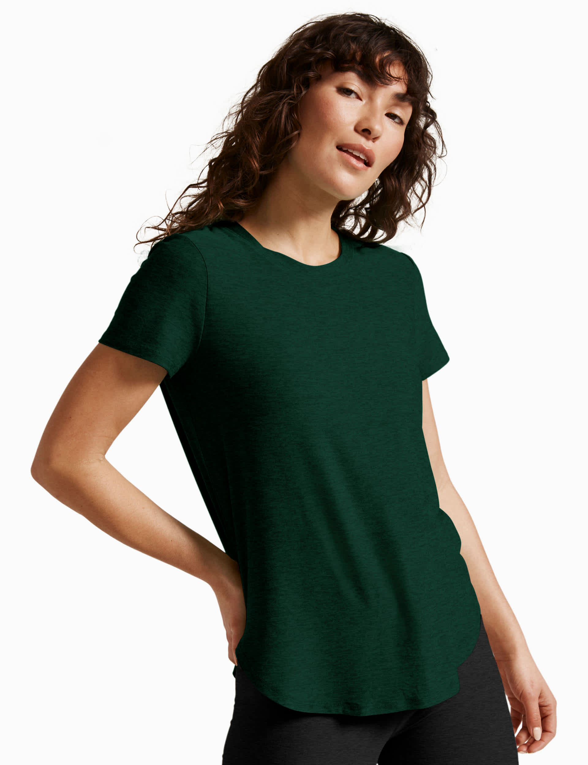 Beyond Yoga Women's Featherweight On The Down Low T-Shirt - M - Dark Green, Dark Red,Dark Green,Navy