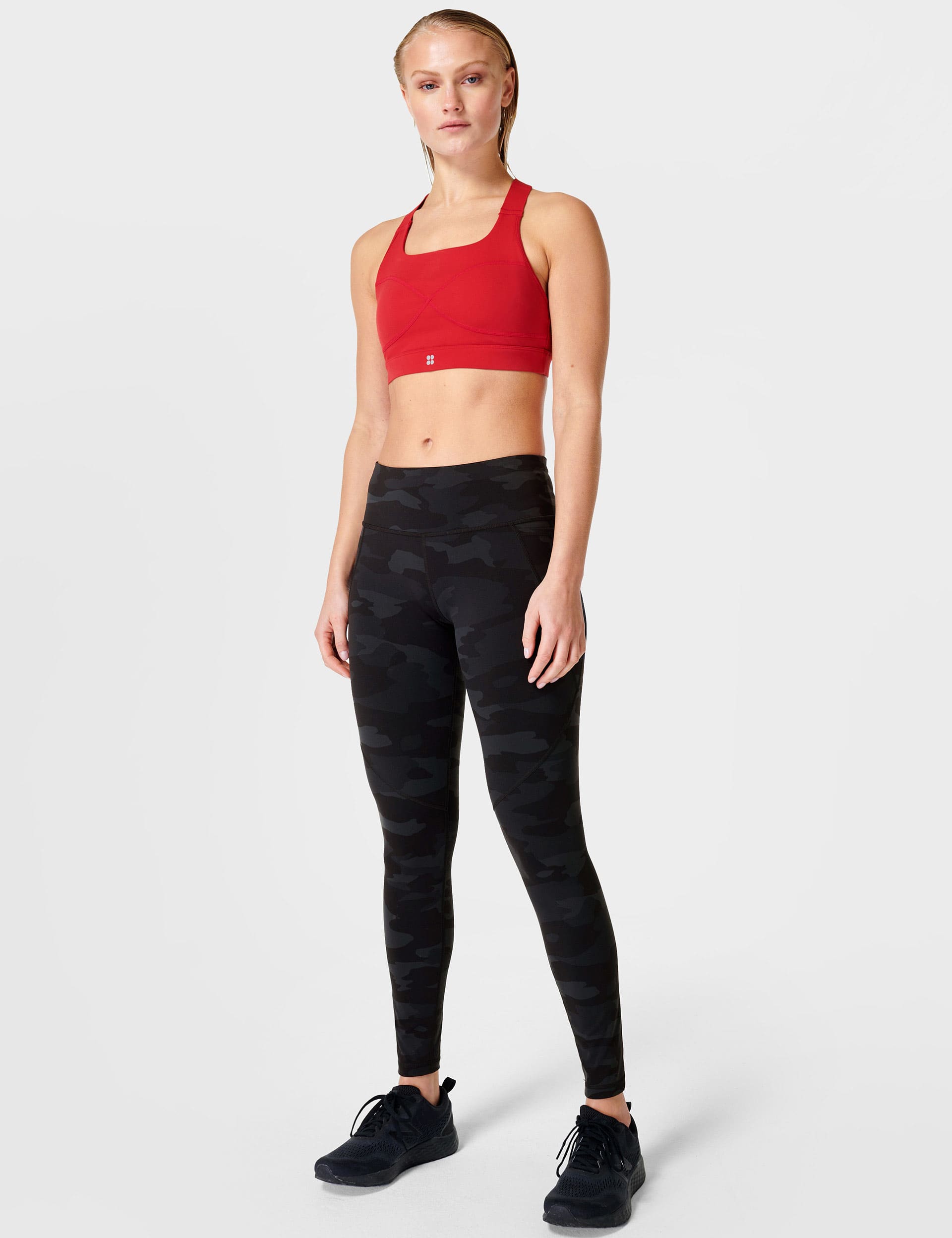 Sweaty Betty Women's Power Workout Leggings - M - Black/Grey, Navy,Black/Grey,Black