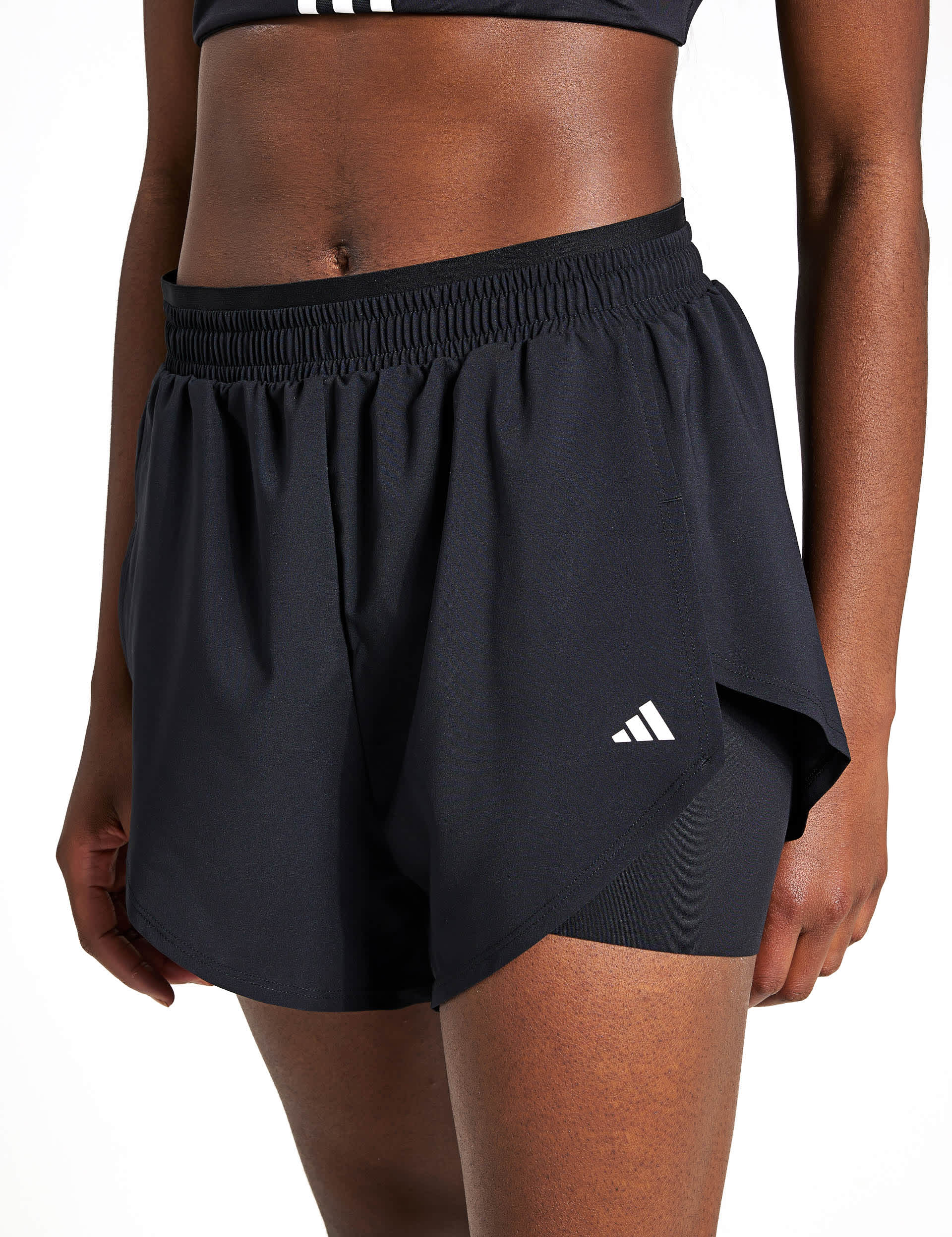 Adidas Women's Aeroready 2-in-1 Shorts - M - Black, Black