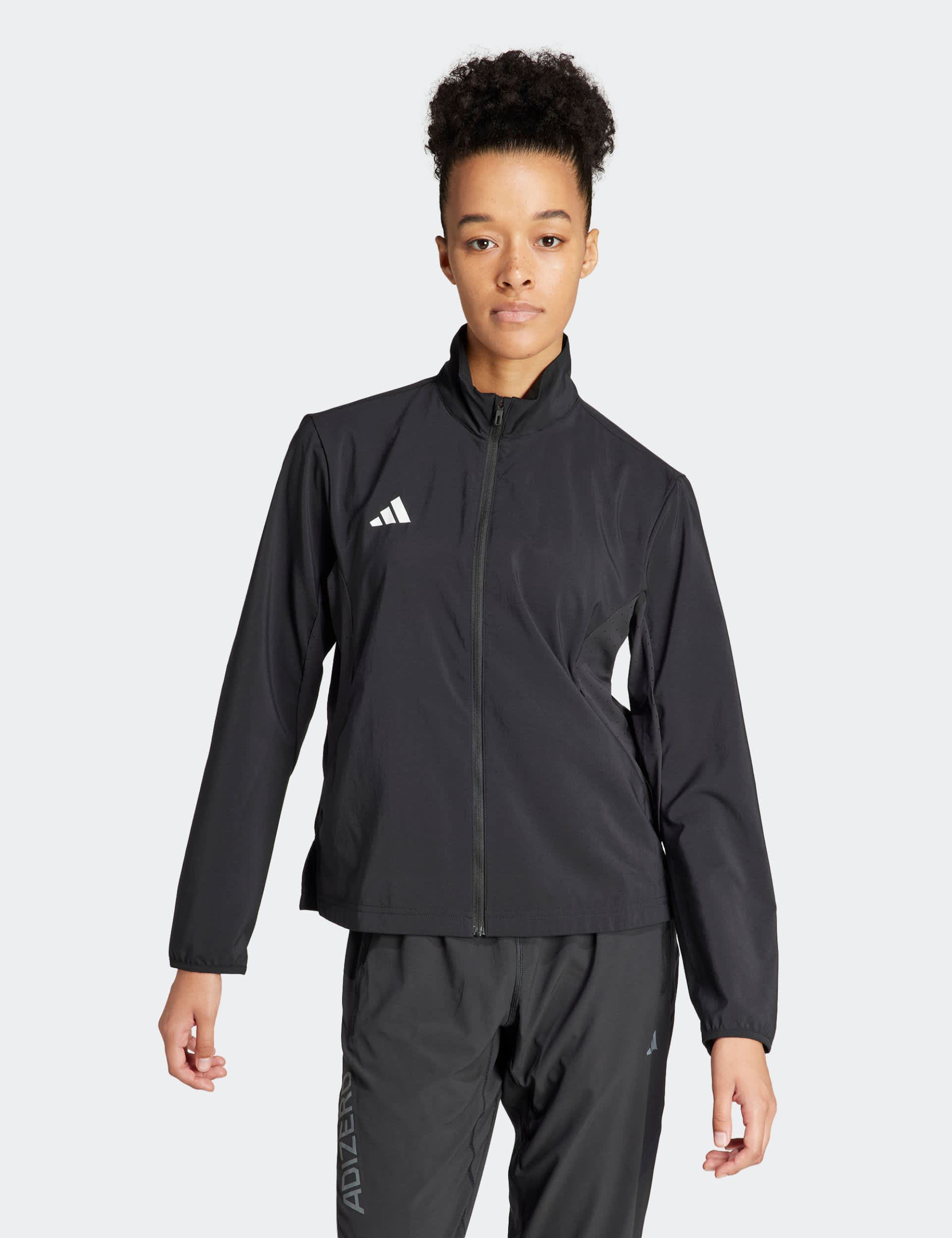 Adidas Women's Adizero Essentials Waterproof Running Jacket - Black, Black