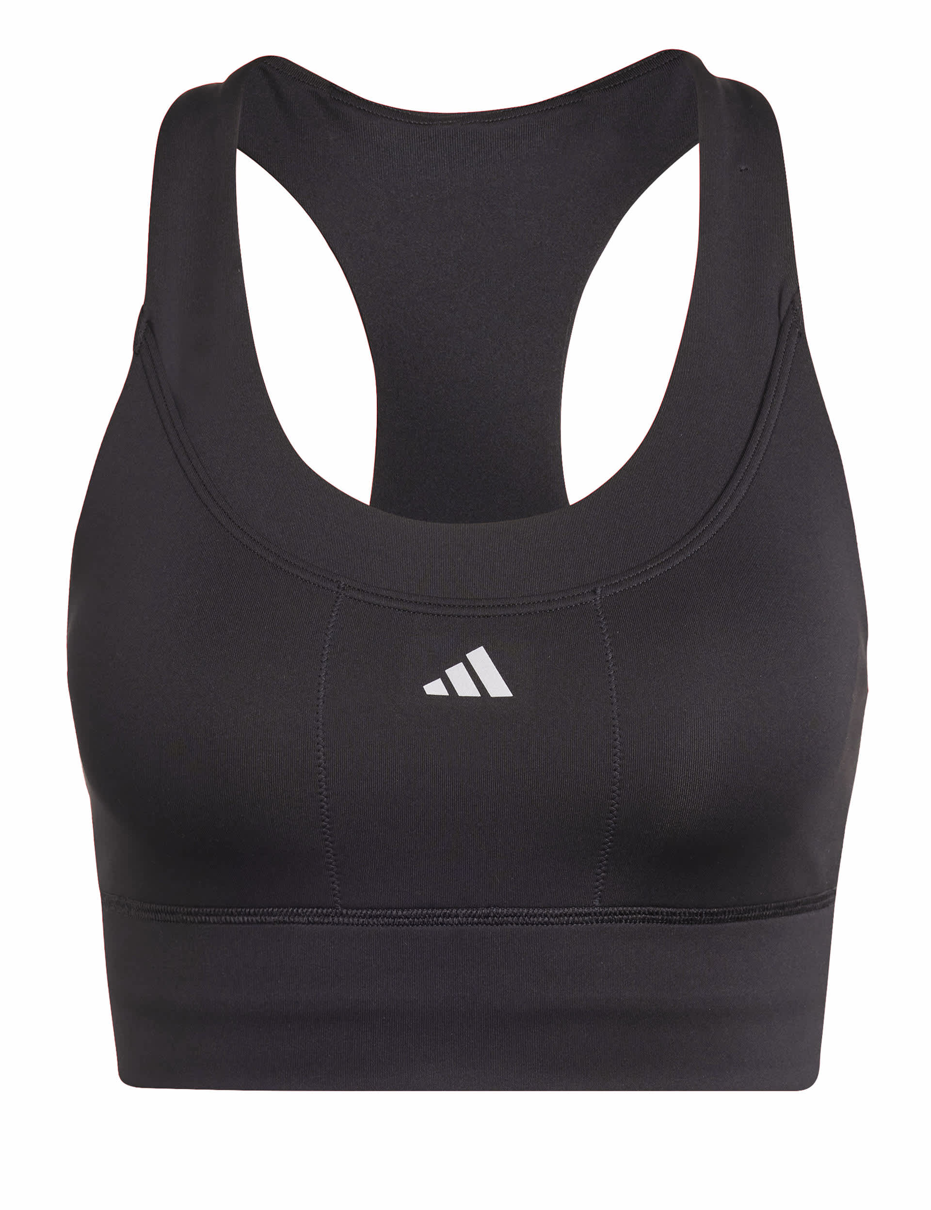 Adidas Women's Run Pocket Medium Support Sports Bra - LA/B - Black, Cornflower,Black