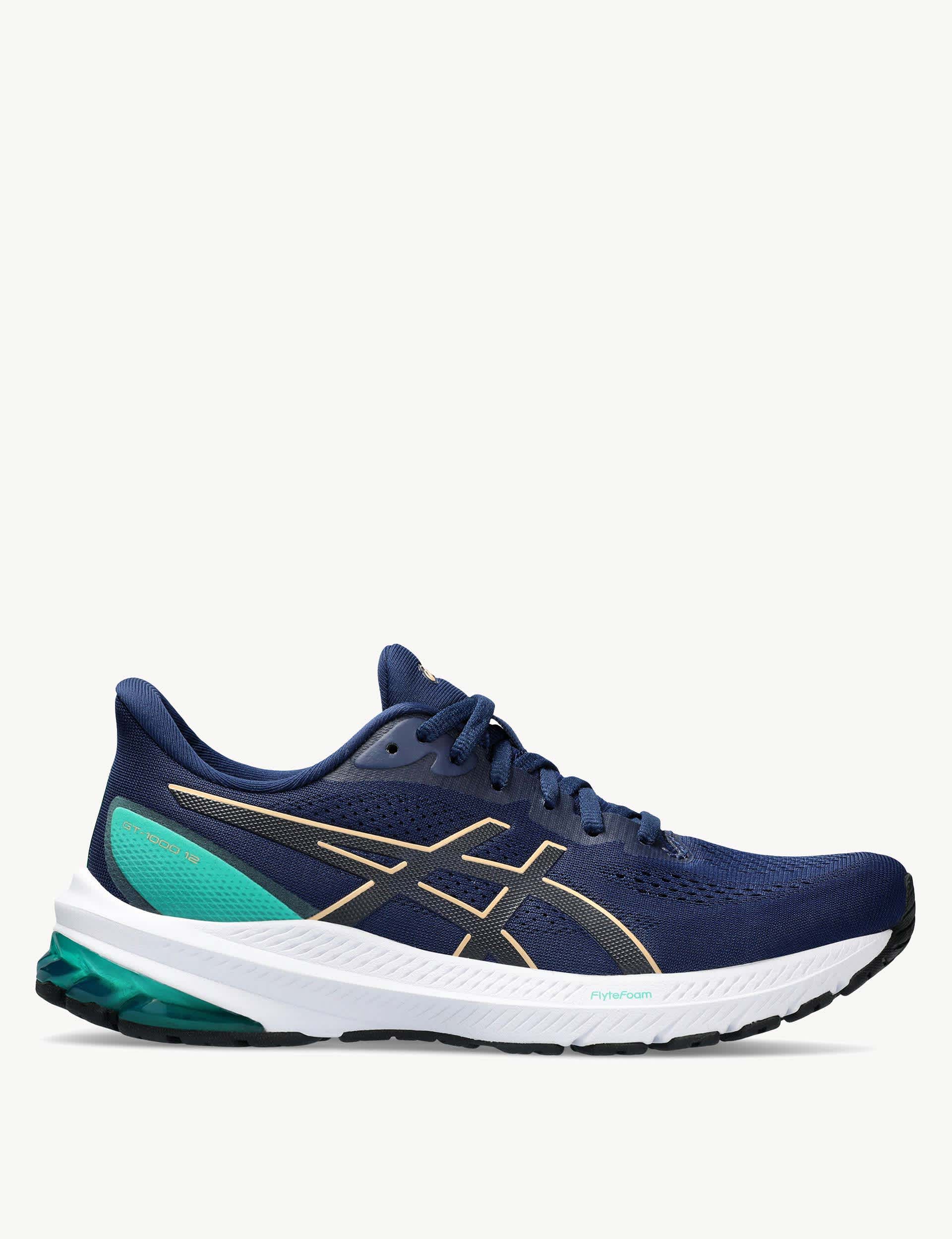 Asics Women's GT1000 V12 Trainers - 6.5 - Dark Navy Mix, Dark Navy Mix