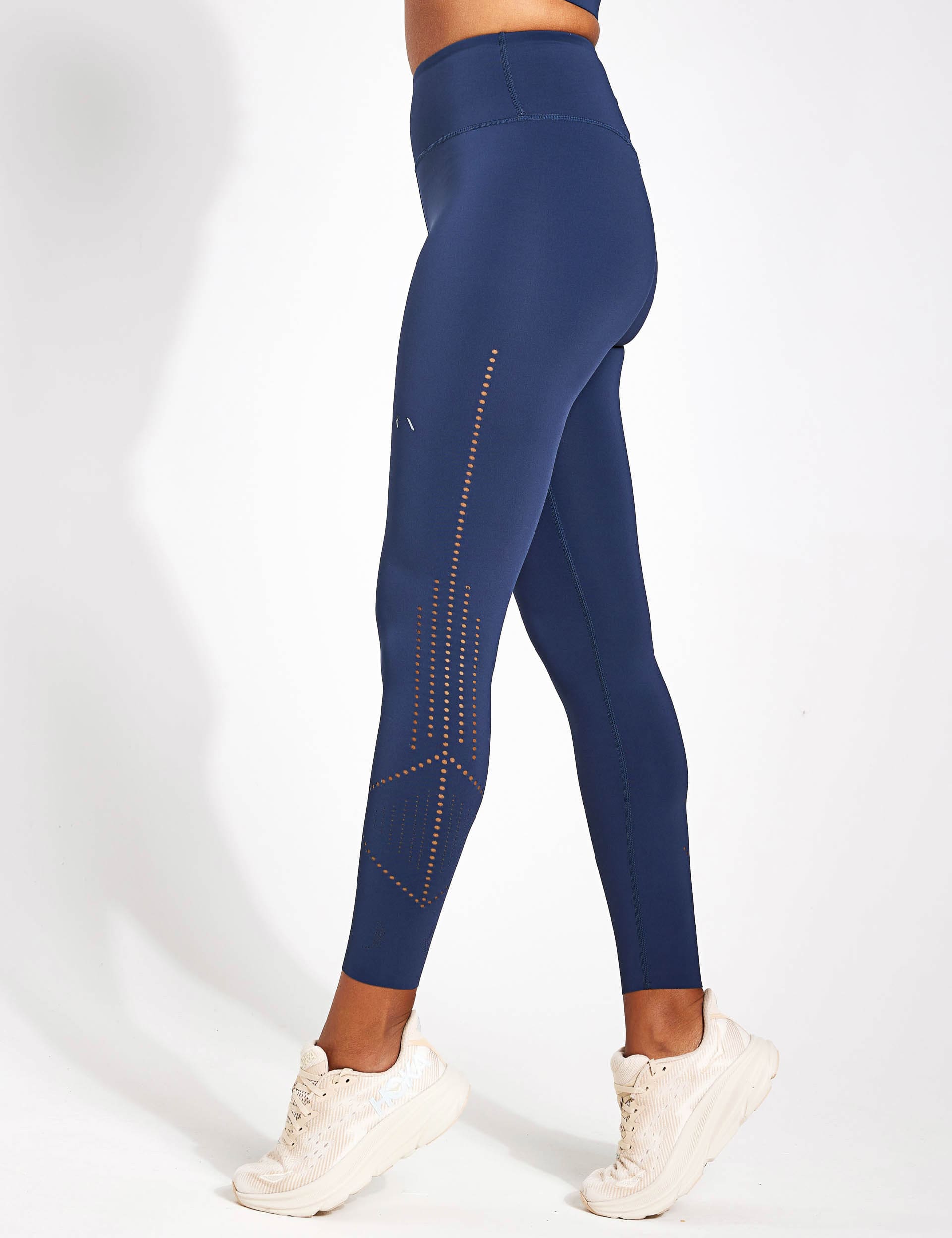 Born Women's High Waisted Leggings - Blue, Blue