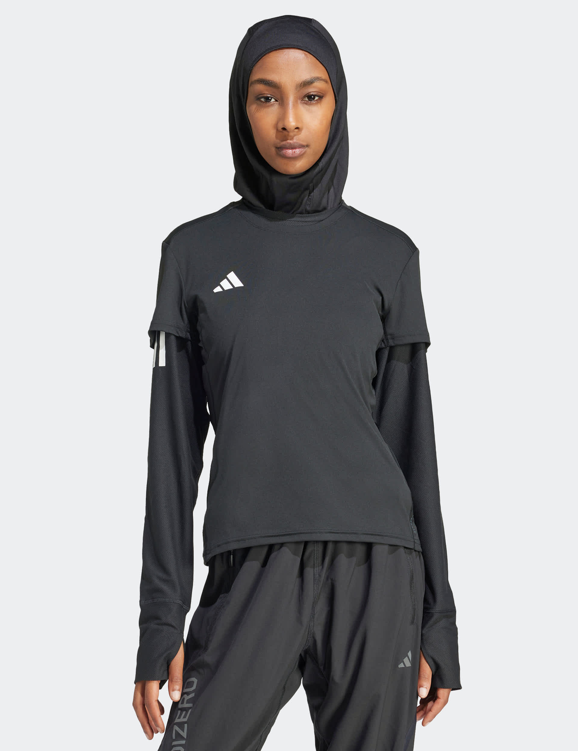 Adidas Women's Adizero Essentials Crew Neck Running T-Shirt - M - Black, Black