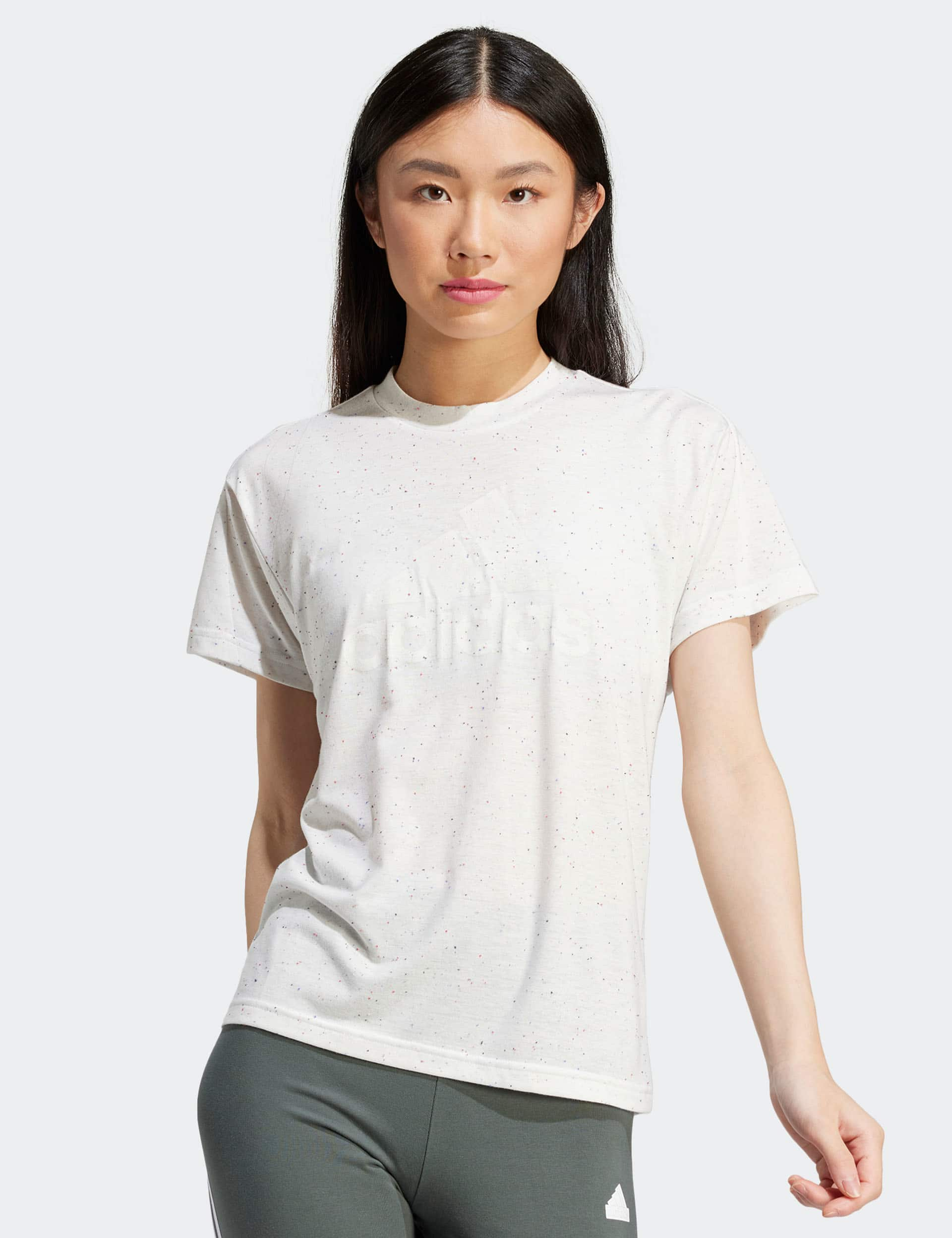 Adidas Women's Future Icons Winners 3.0 Crew Neck T-Shirt - White, Air Force Blue,White