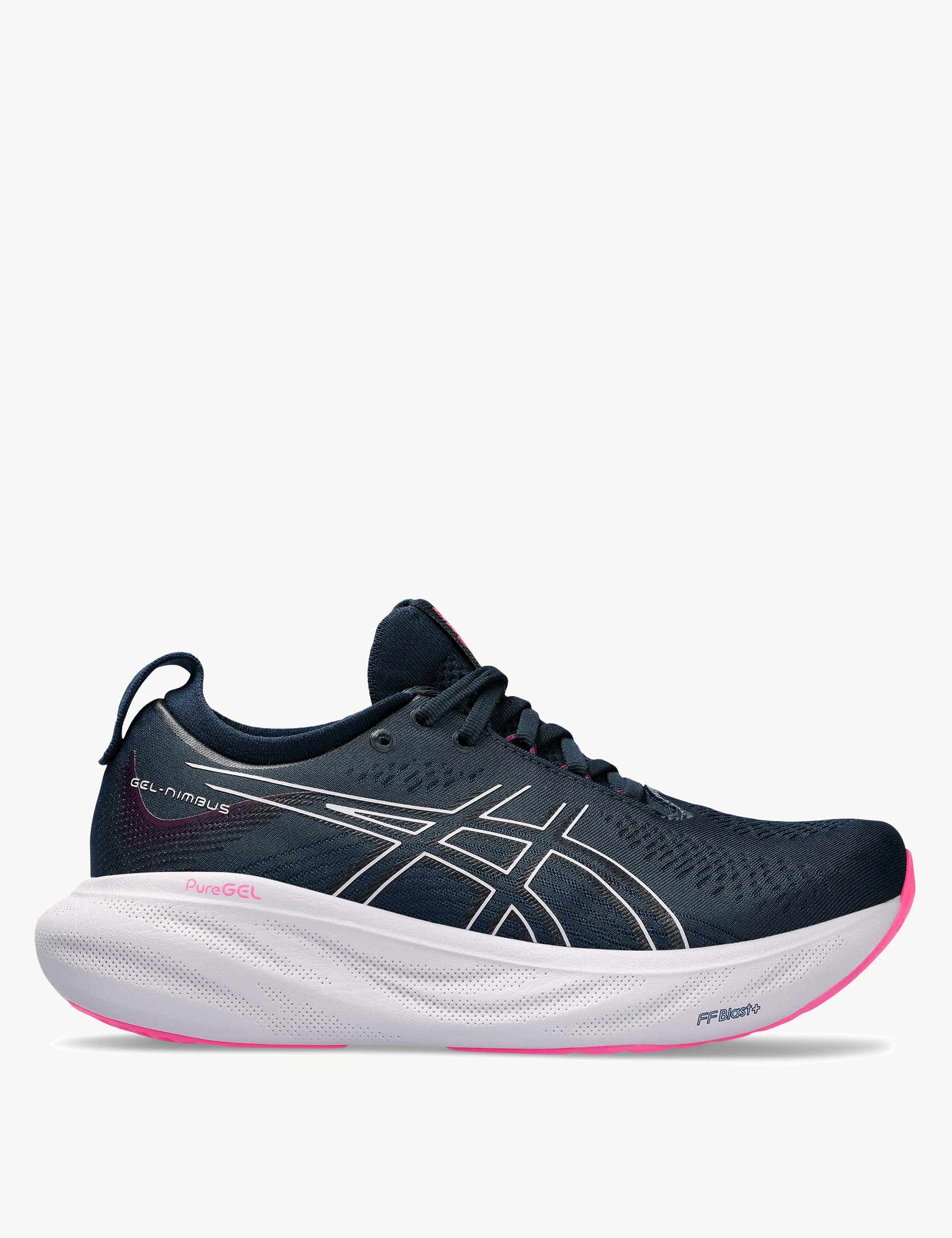 Asics Women's GEL-NIMBUS 25 Trainers - 6 - Black Mix, Black Mix