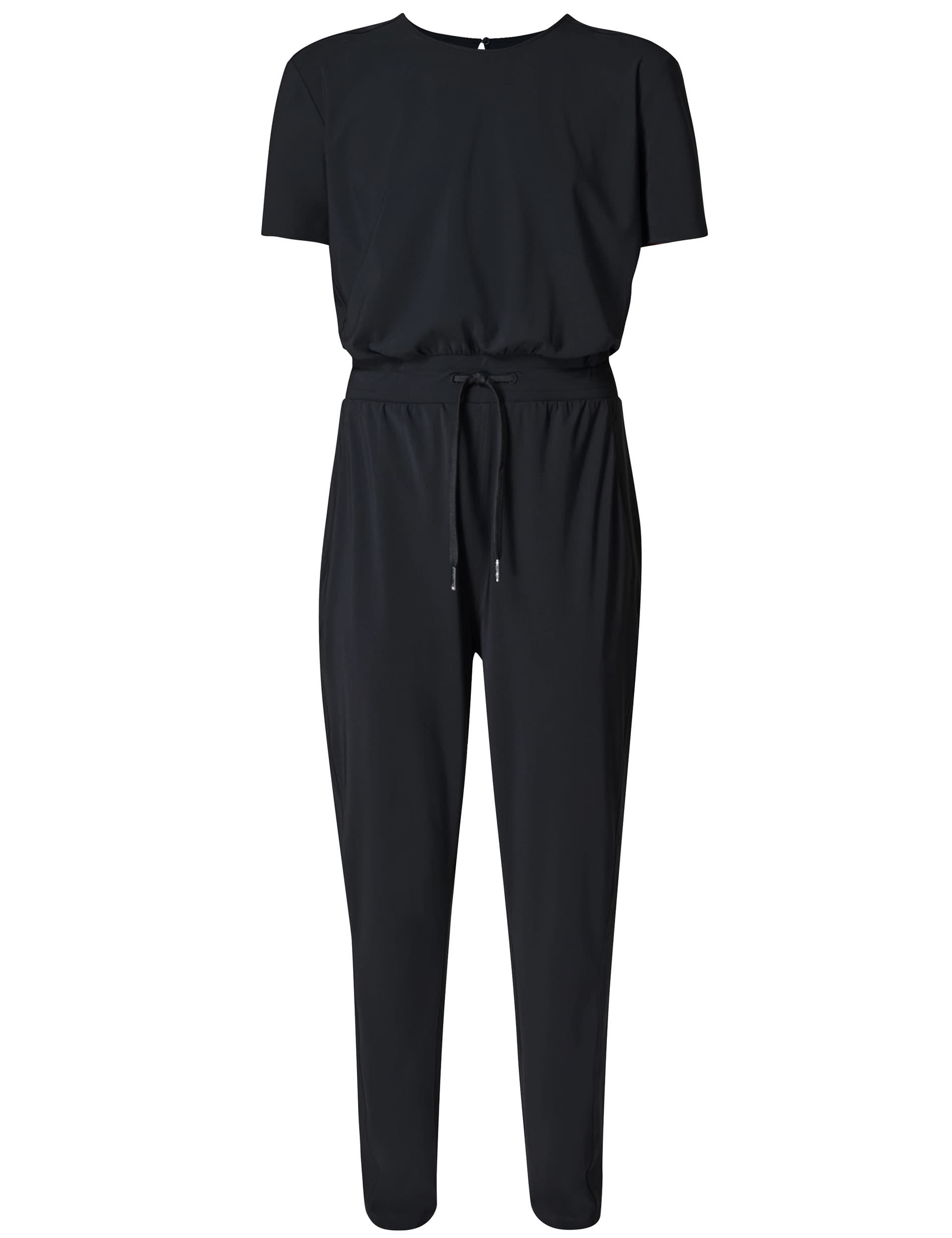 Sweaty Betty Women's Explorer Long Short Sleeve Jumpsuit - Black, Black