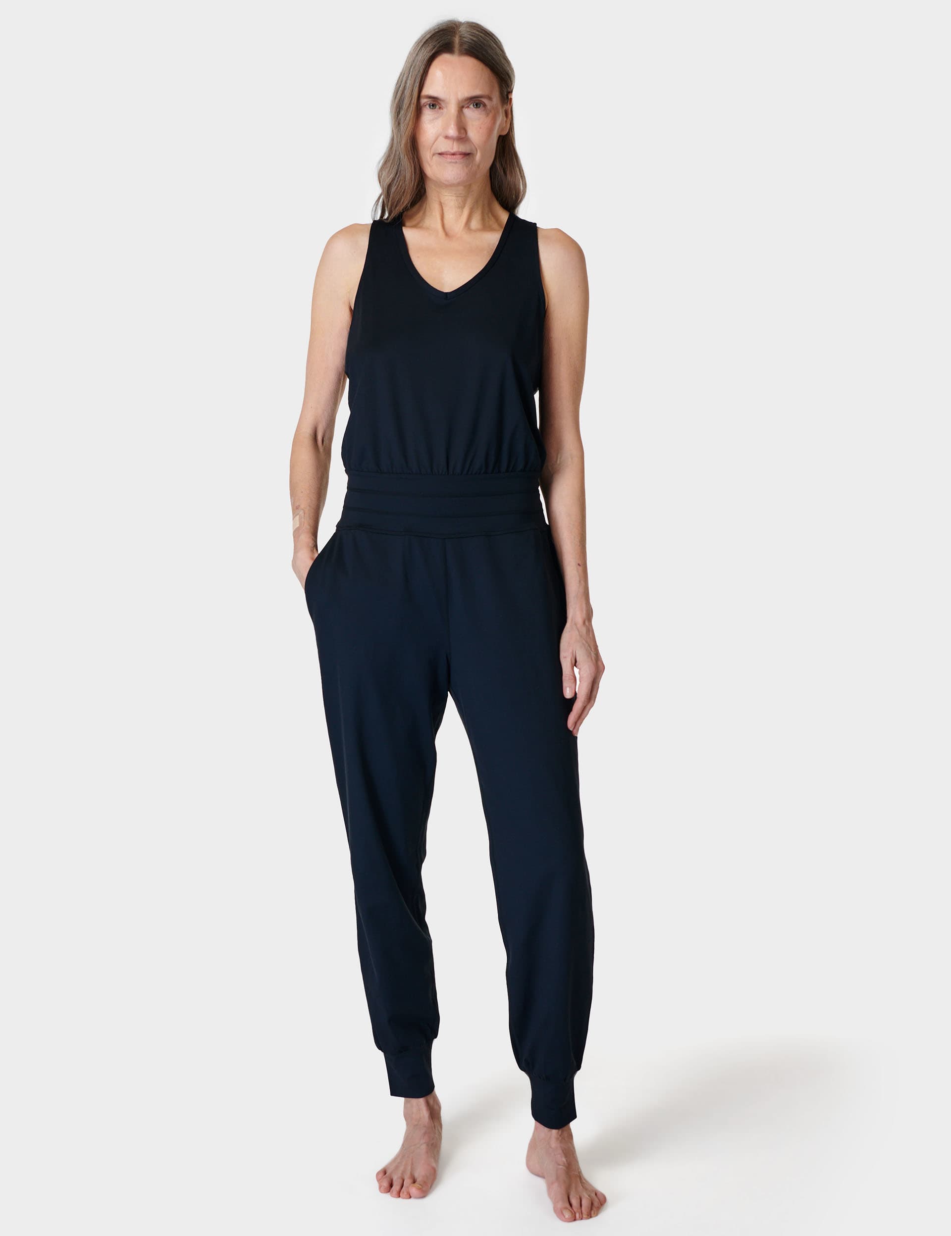 Sweaty Betty Women's Gaia Long Jumpsuit - Black, Black