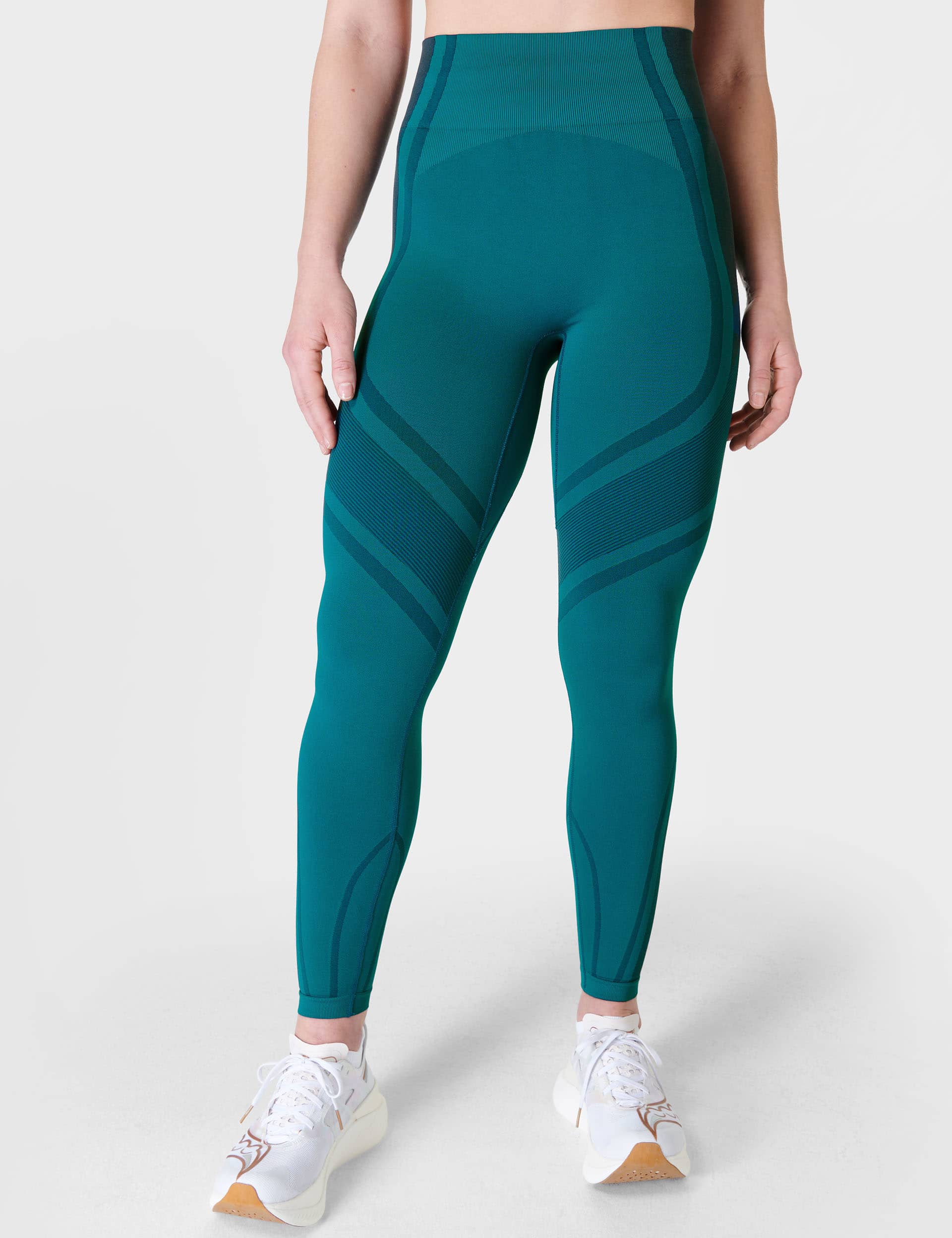 Sweaty Betty Women's Silhouette Sculpt Seamless Leggings - Teal Green, Teal Green