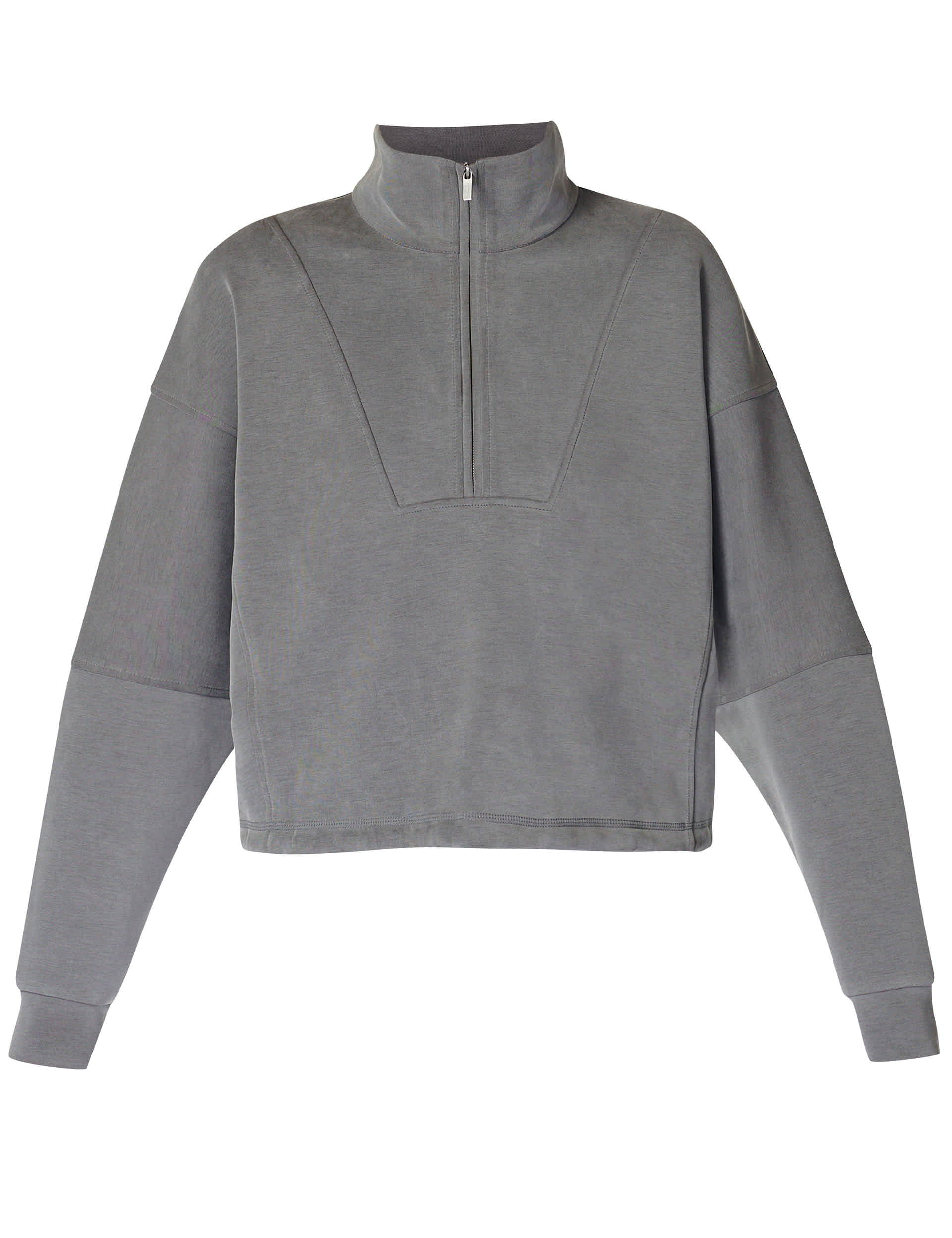 Sweaty Betty Women's Sand Wash Modal Blend Half Zip Sweatshirt - Dark Grey, Dark Grey