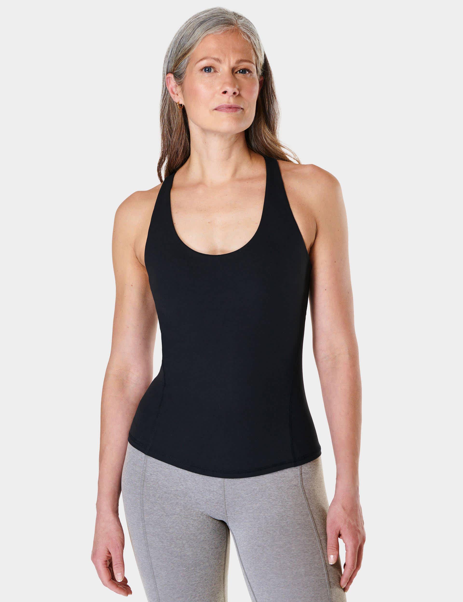 Sweaty Betty Women's Super Soft Sleek Scoop Neck Vest Top - XS - Black, Black