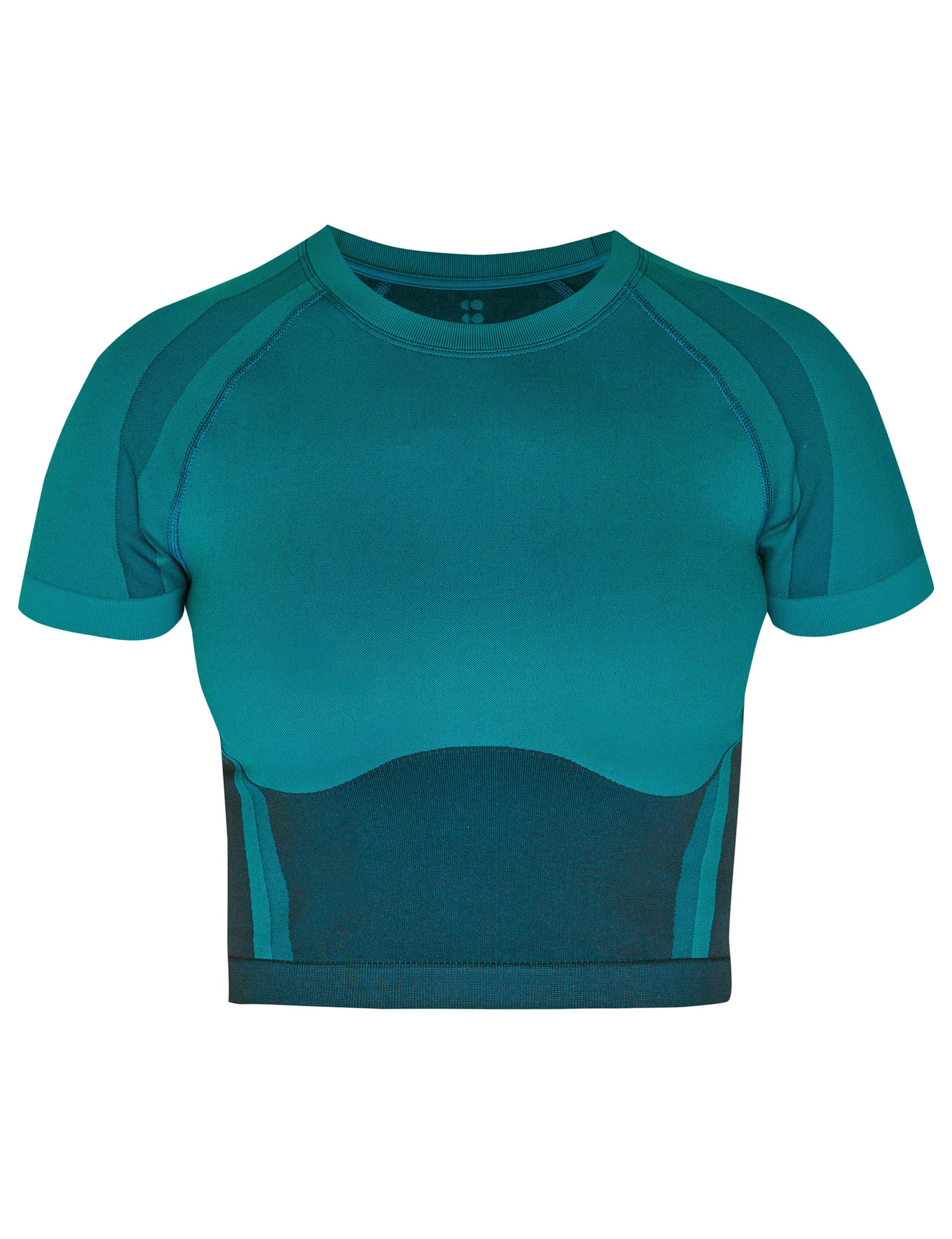 Sweaty Betty Women's Silhouette Sculpt Seamless Crew Neck Top - Teal Green, Teal Green