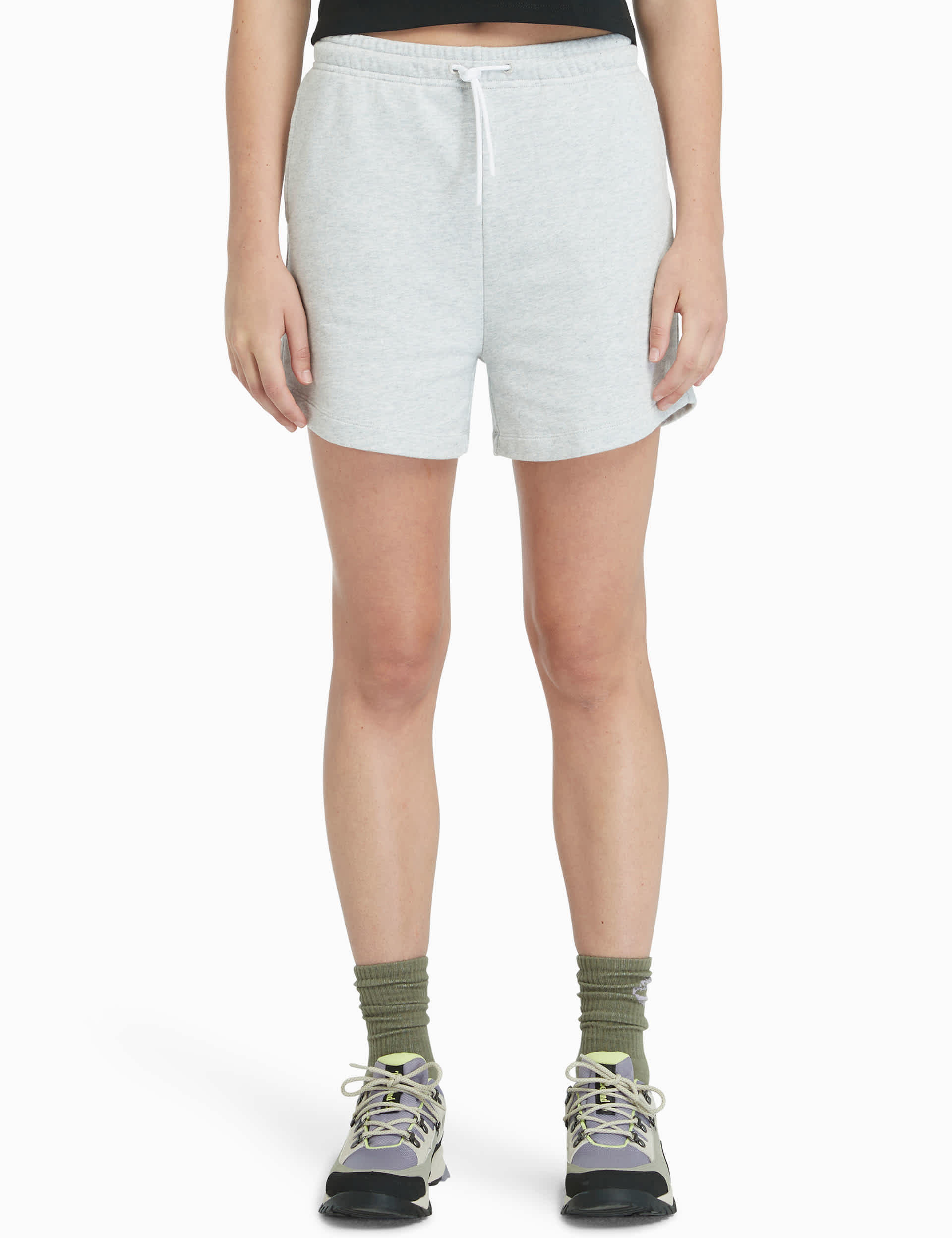 Timberland Women's Cotton Rich Shorts - M - Medium Grey Mix, Medium Grey Mix