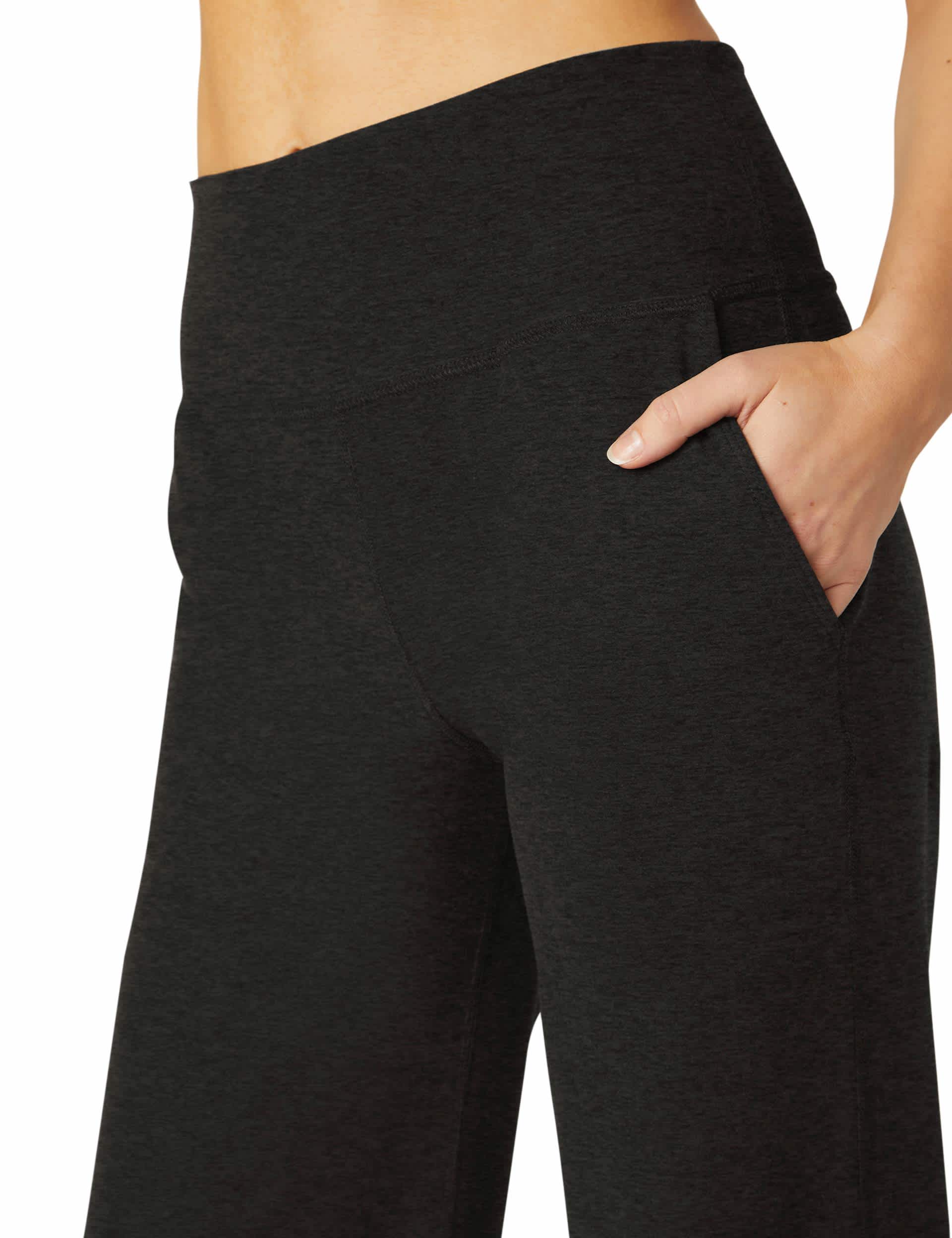 Beyond Yoga Women's Spacedye Laid Back Wide Leg Joggers - Black, Black