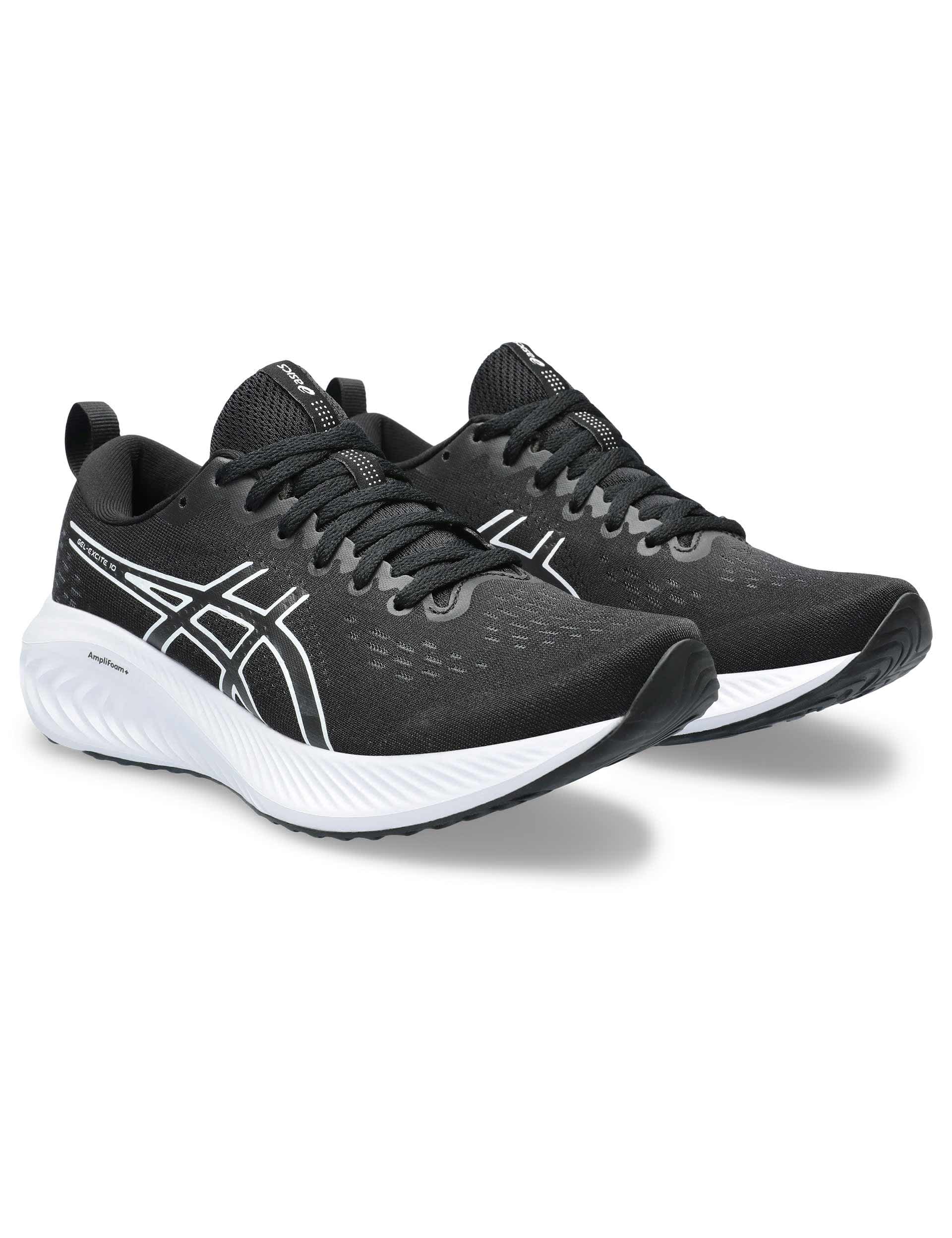 Asics Women's Gel-Excite 10 Lace Up Trainers - 4 - Black Mix, Black Mix