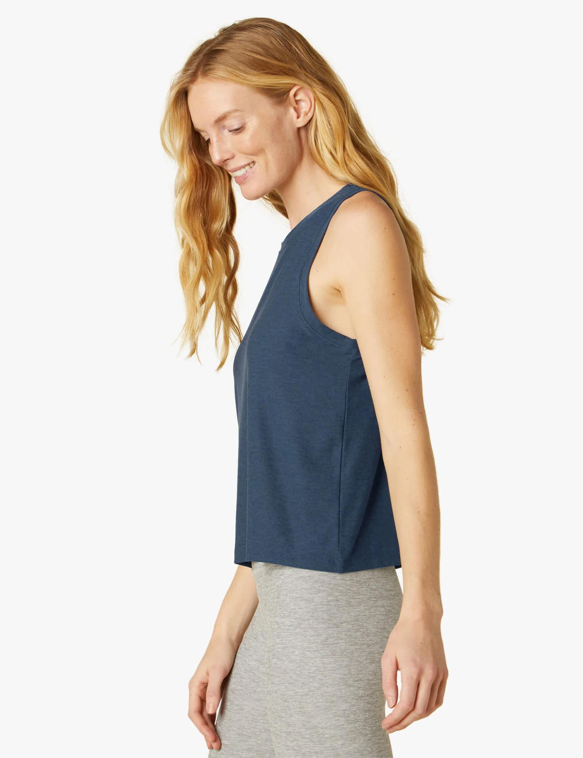 Beyond Yoga Women's Featherweight Rebalance Yoga Vest Top - XL - Navy, Navy,Black