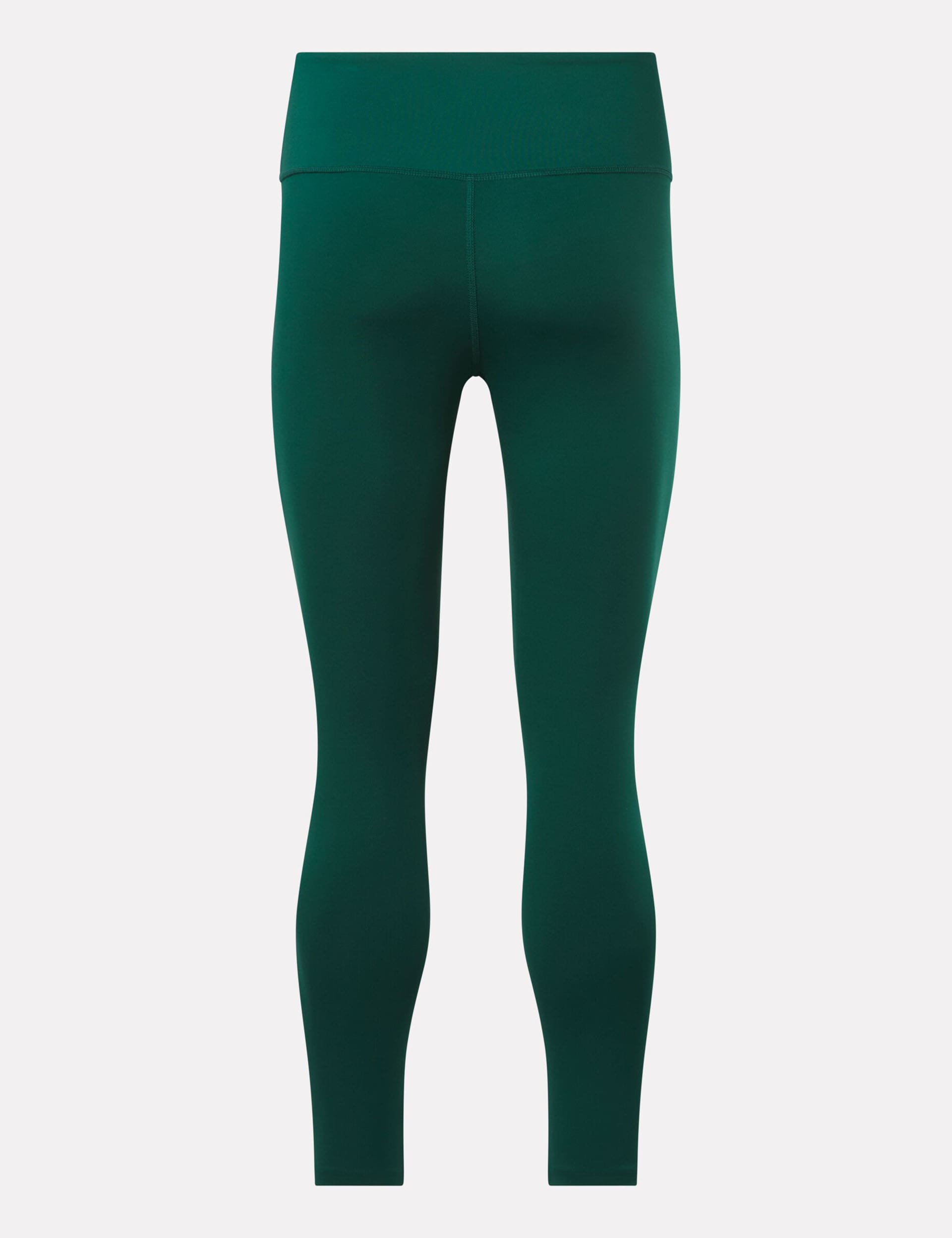 Reebok Women's Dreamblend High Waisted 7/8 Leggings - XS - Teal Green, Teal Green,Air Force Blue