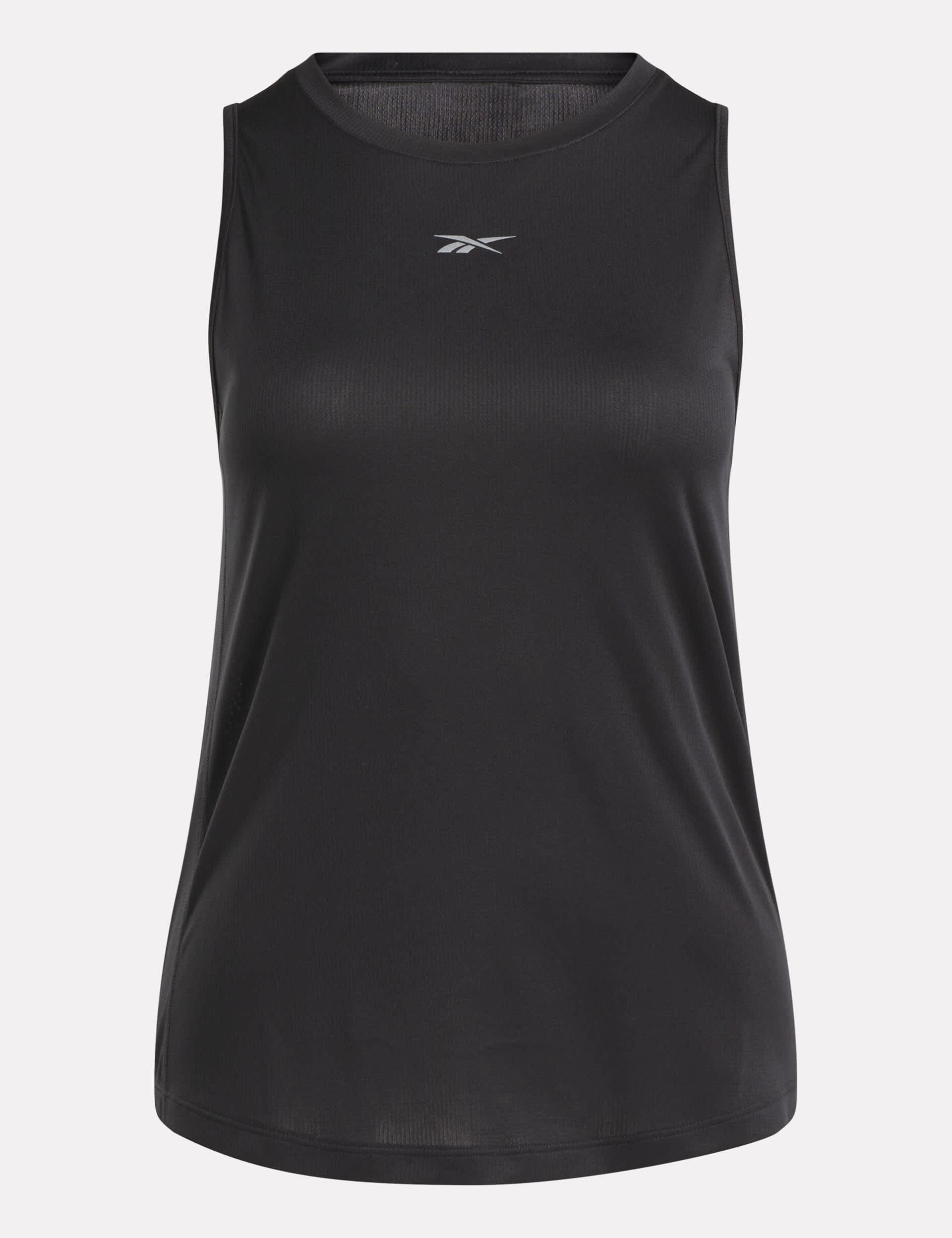 Reebok Women's Running Speedwick Crew Neck Vest Top - XS - Black, Black