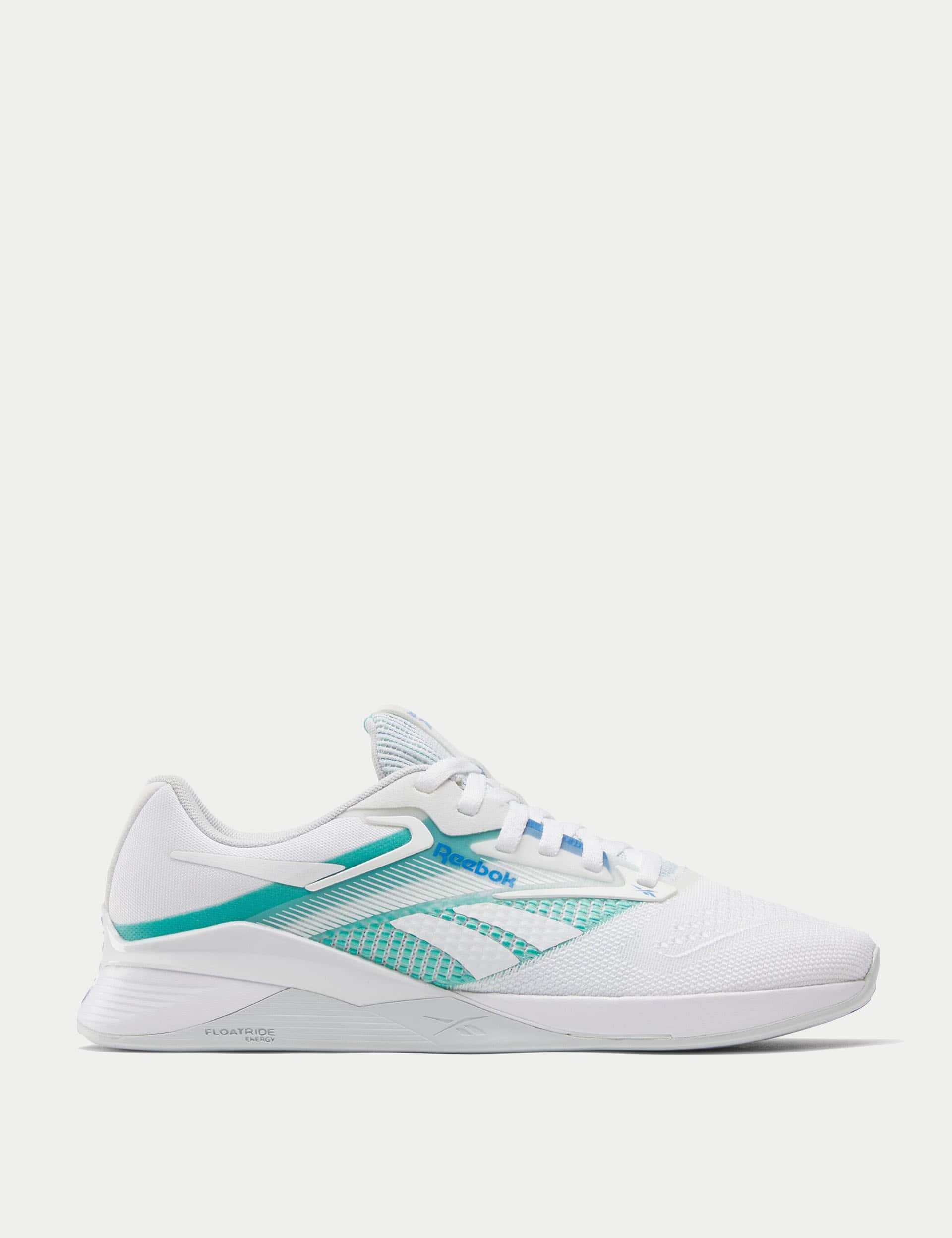 Reebok Women's Nano X4 Lace Up Trainers - 6 - Turquoise, Purple,Turquoise,Soft White