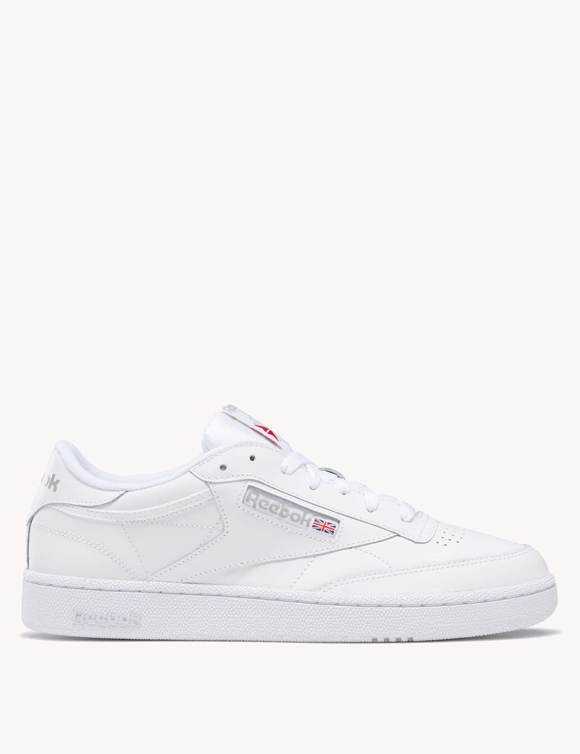 Reebok Women's Club C 85 Leather Lace Up Trainers