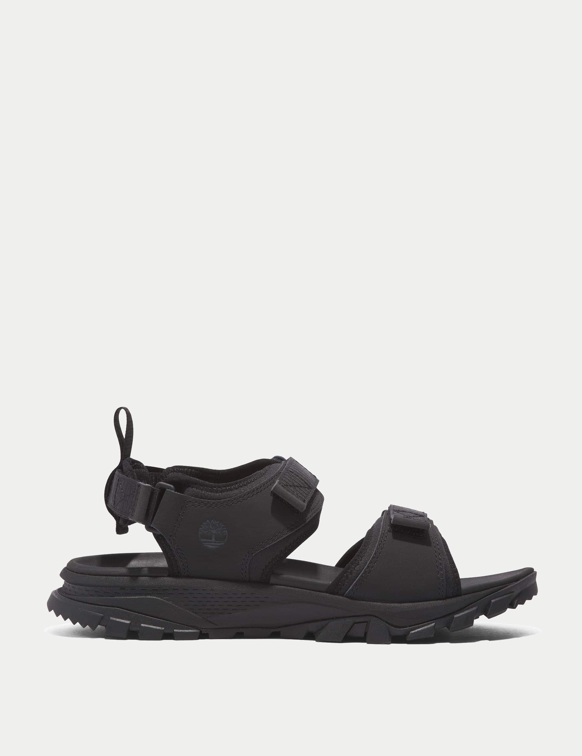 Timberland Women's Lincoln Peak Leather Walking Sandals - 5 - Black, Black