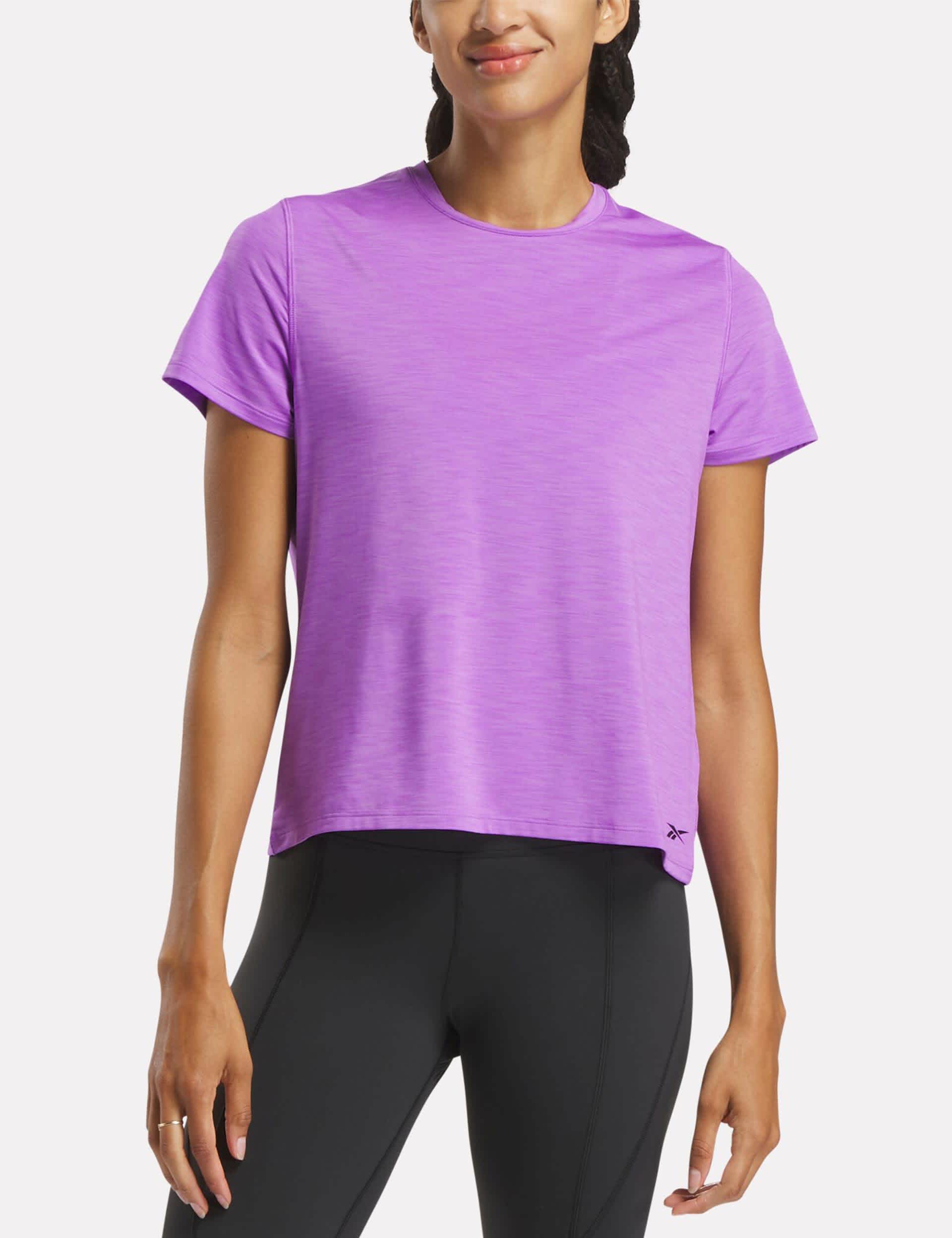 Women's Chill Athletic Crew Neck Open Back T-Shirt - M - Purple, Purple,Cobalt