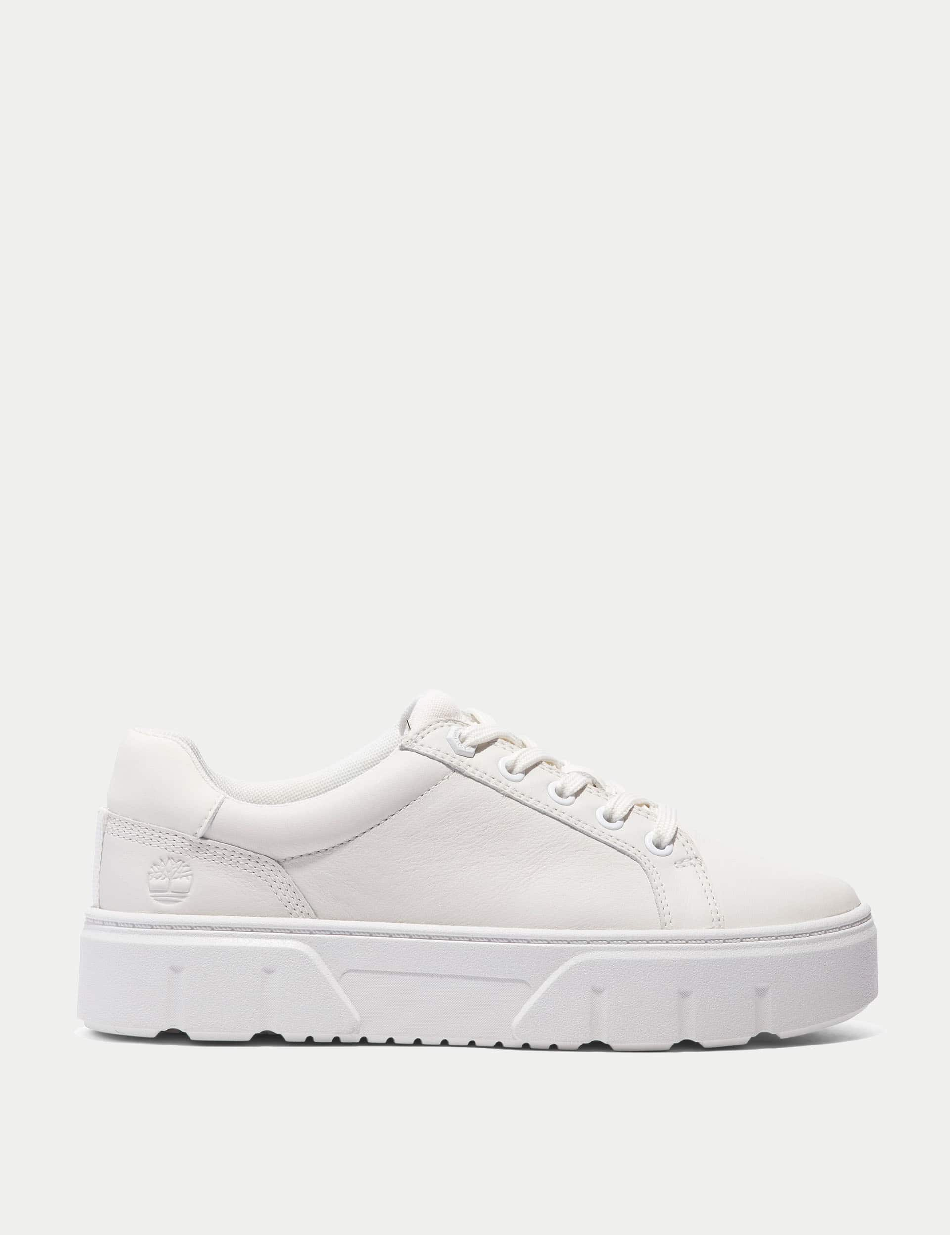 Timberland Women's Laurel Leather Trainers - 6 - White, White,Black