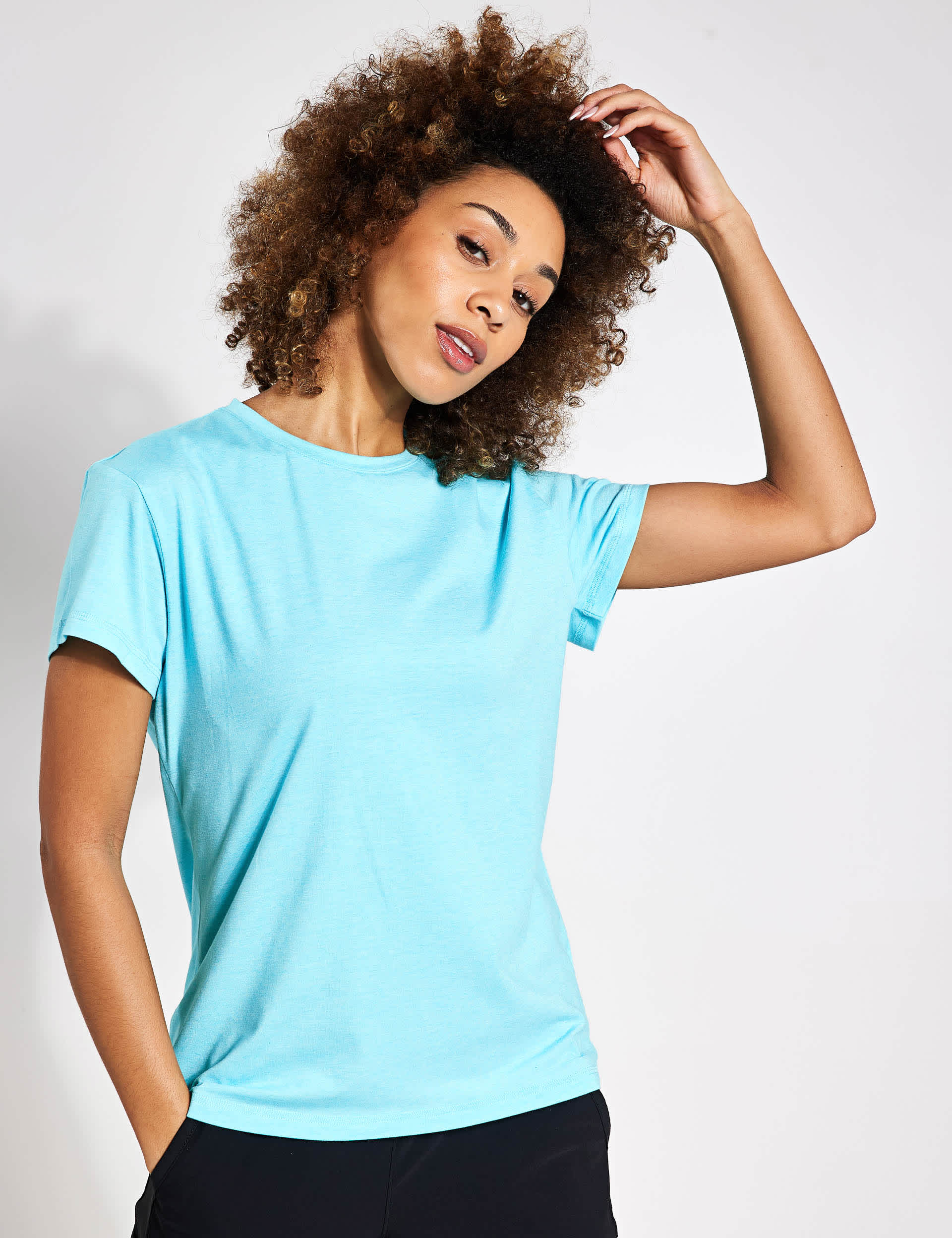 Columbia Women's Sun Trek Cotton Blend T-Shirt - Turquoise, Turquoise