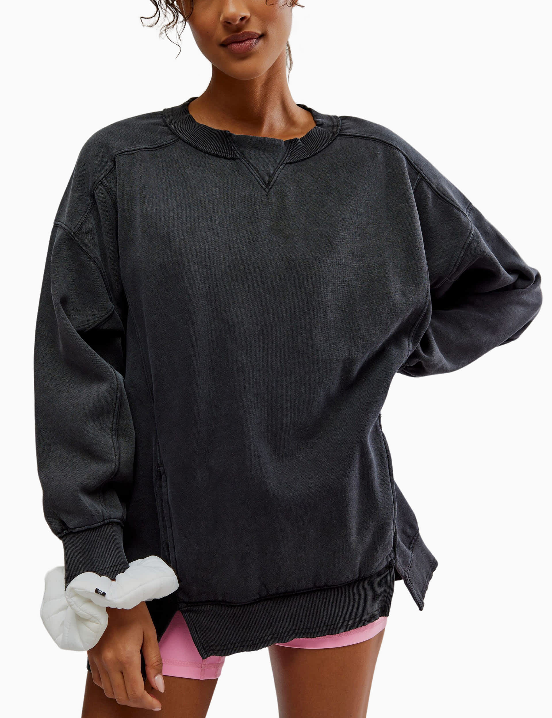 Fp Movement Women's Intercept Cotton Rich Relaxed Sweatshirt - M - Black, Black