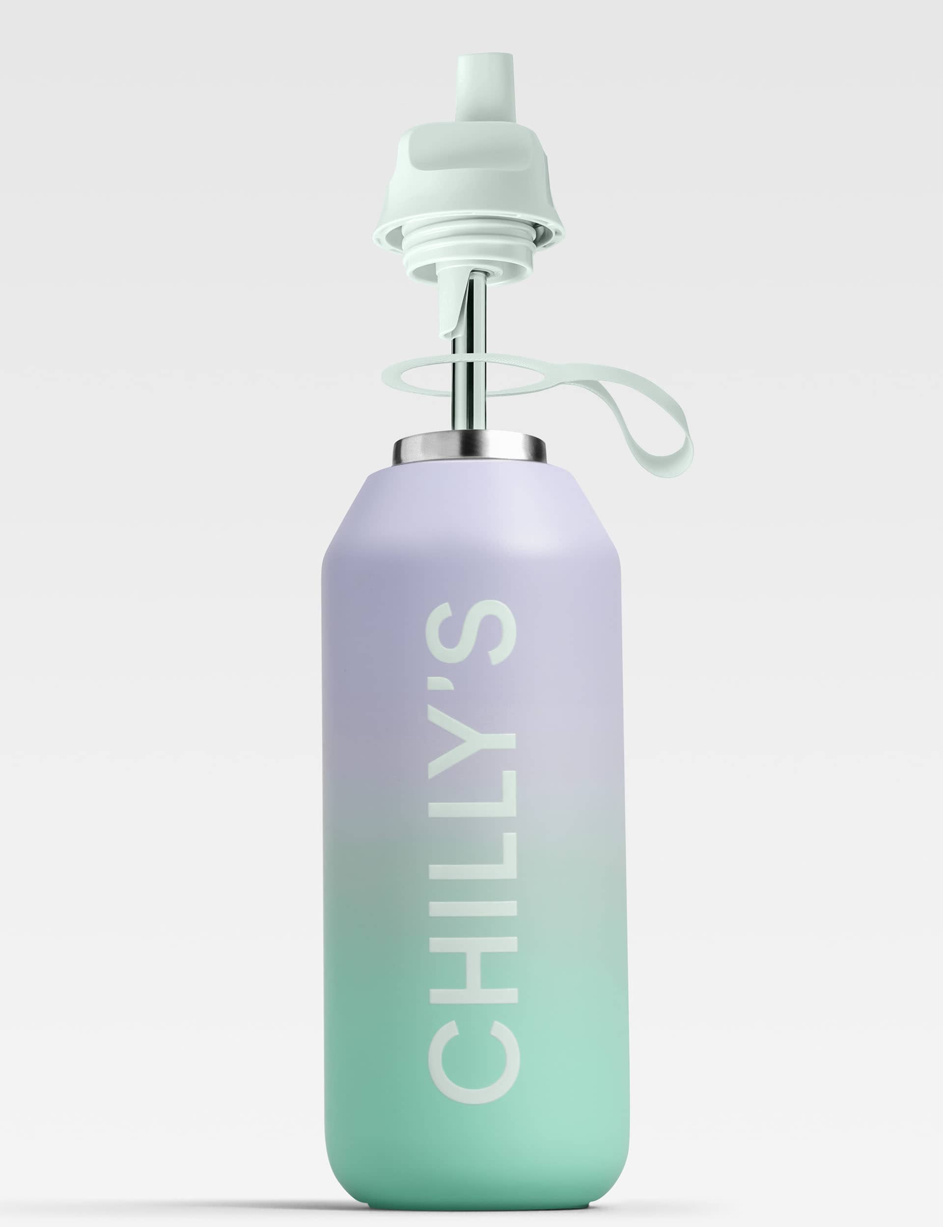 Chilly'S Series 2 Flip Water Bottle - Mint, Black Mix,Mint