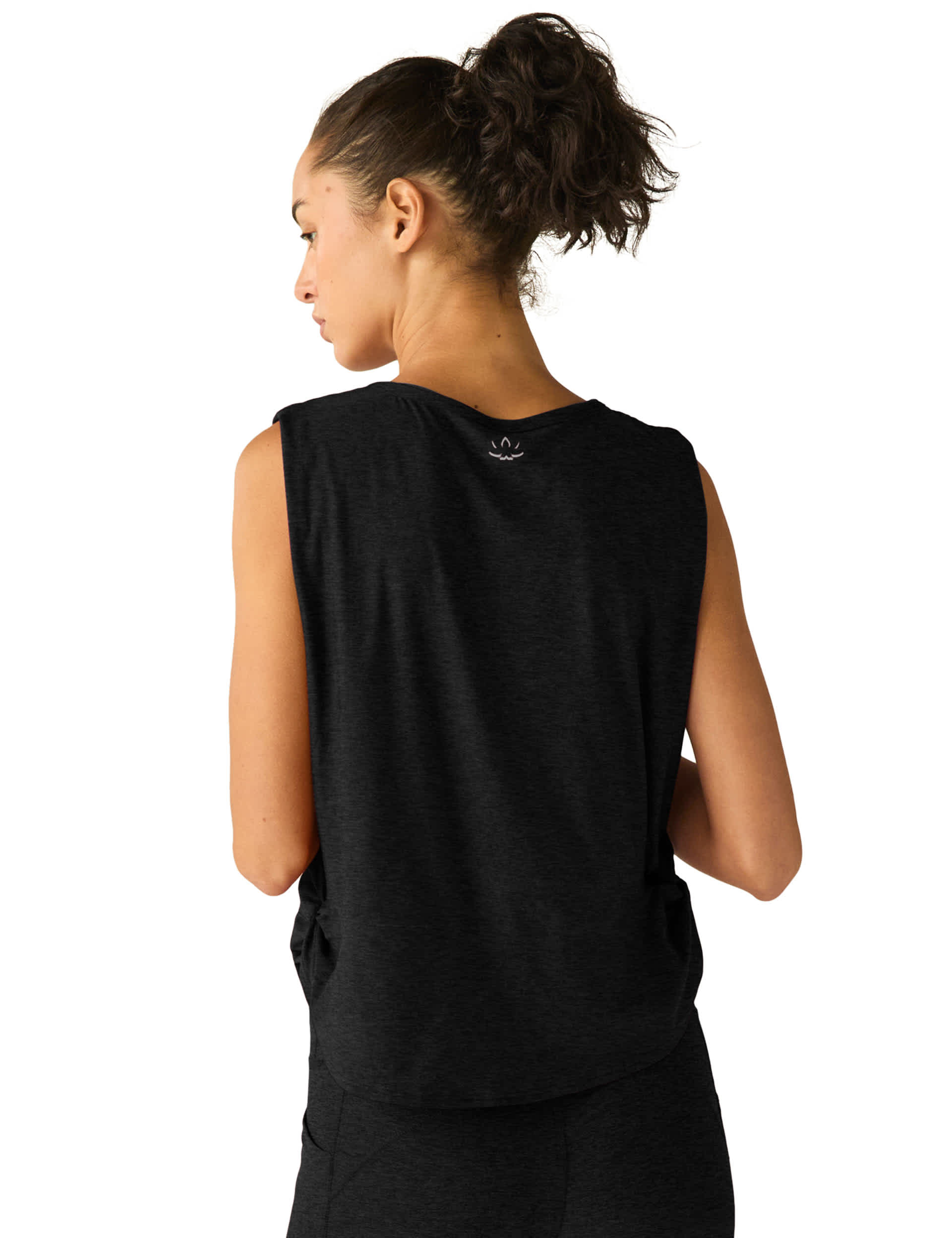 Beyond Yoga Women's Featherweight Waist No Time Wrap Front Top - Black, Black