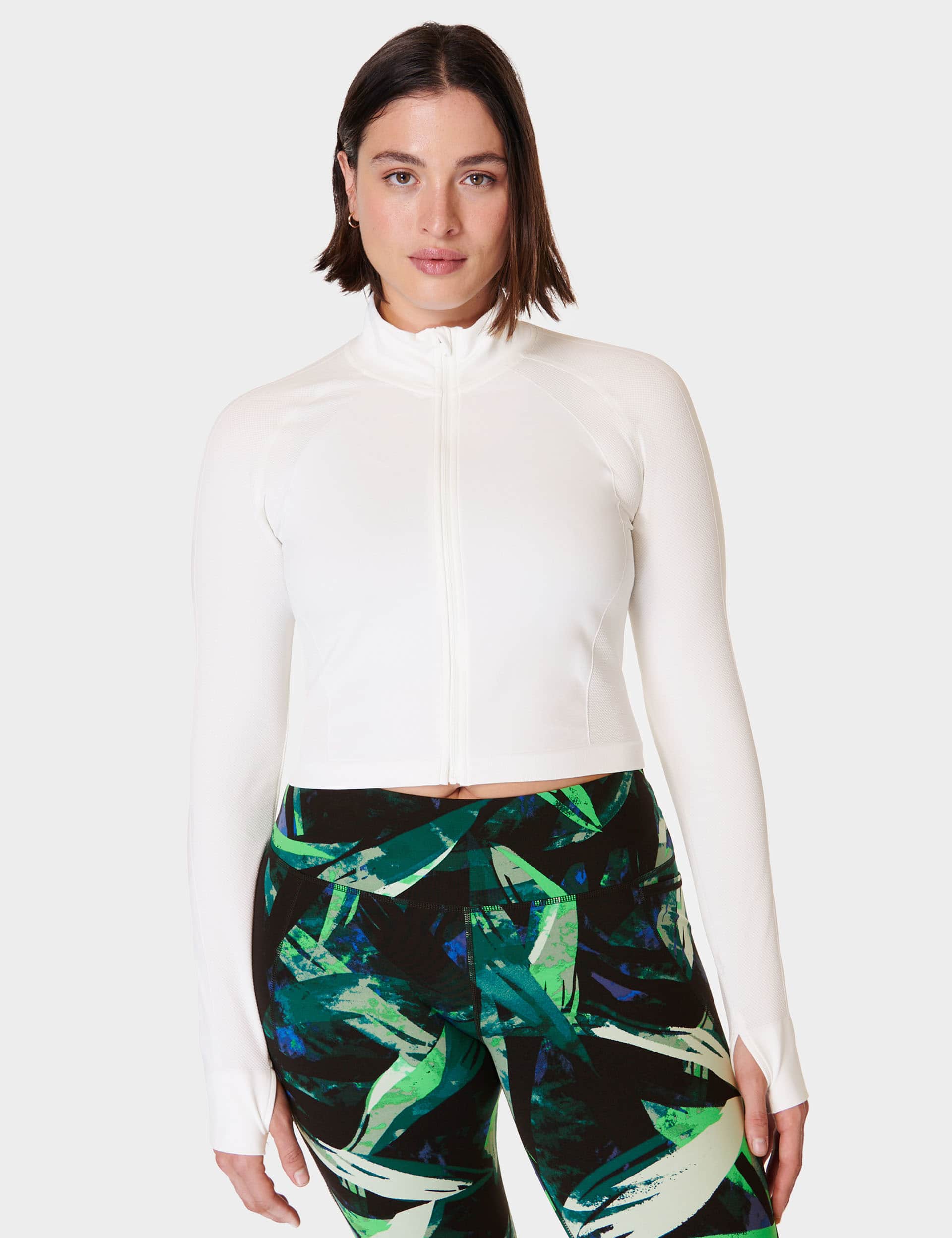 Sweaty Betty Women's Athlete Seamless Zip Up Crop Top