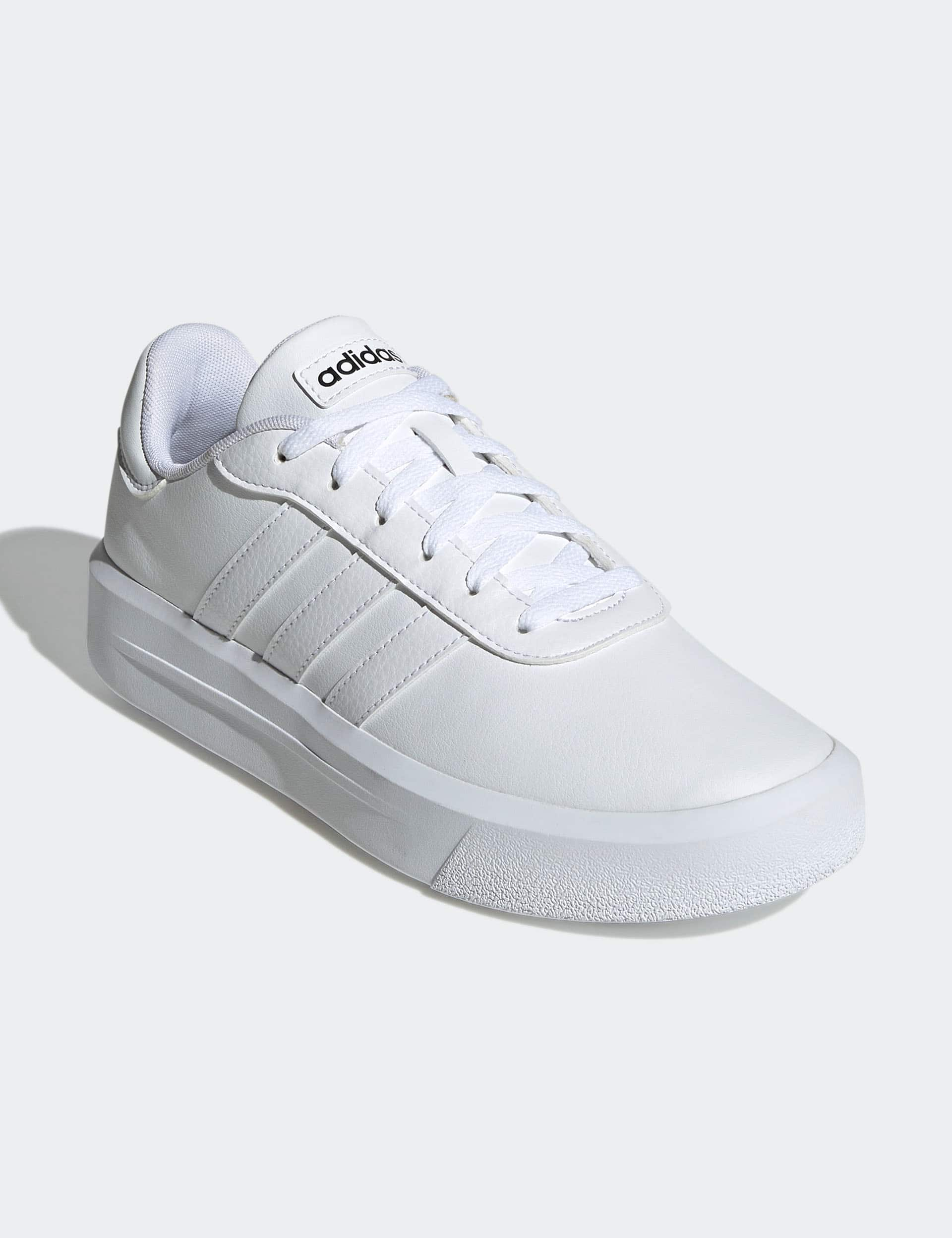 Adidas Women's Court Platform Trainers - 7.5 - White, White