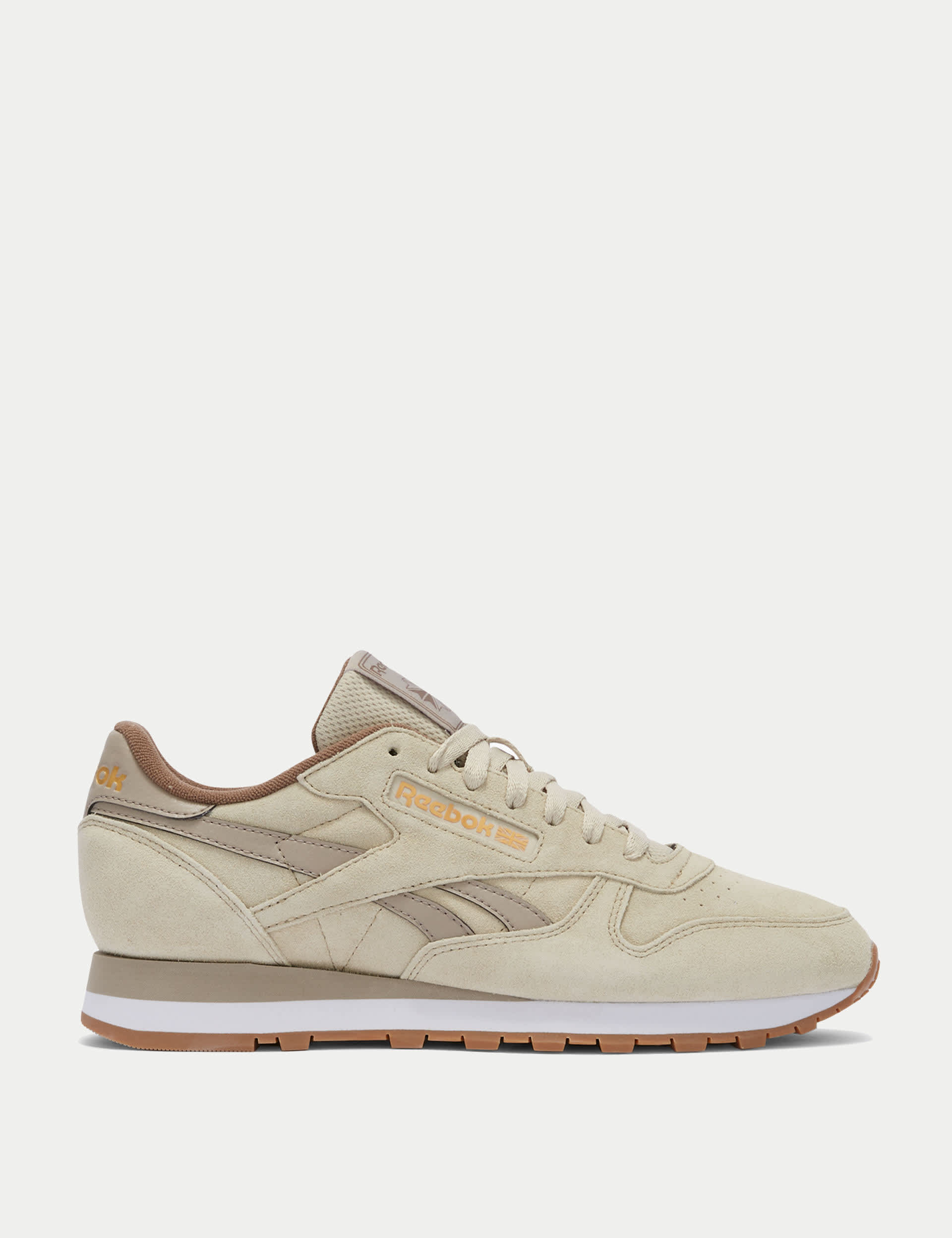 Reebok Men's Classic Leather Trainers - 9 - Beige, Beige