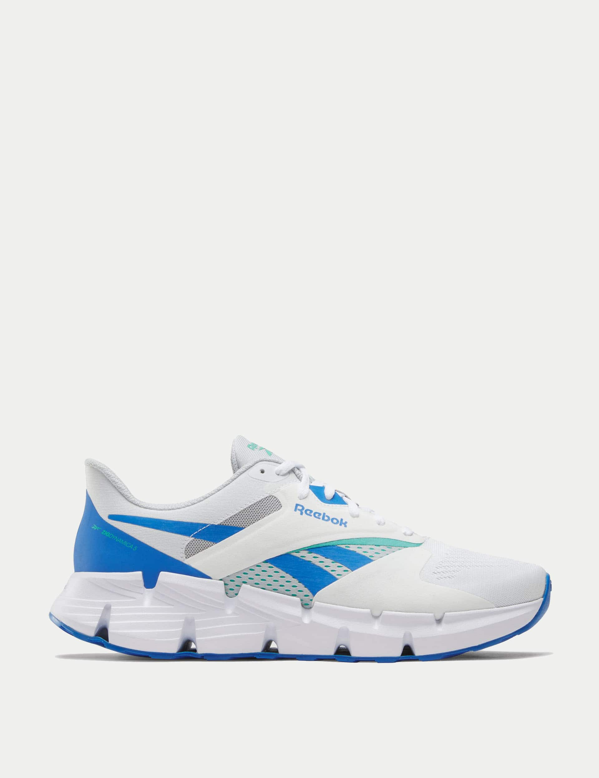 Reebok Men's Zig Dynamica 5 Trainers - 10 - White Mix, White Mix