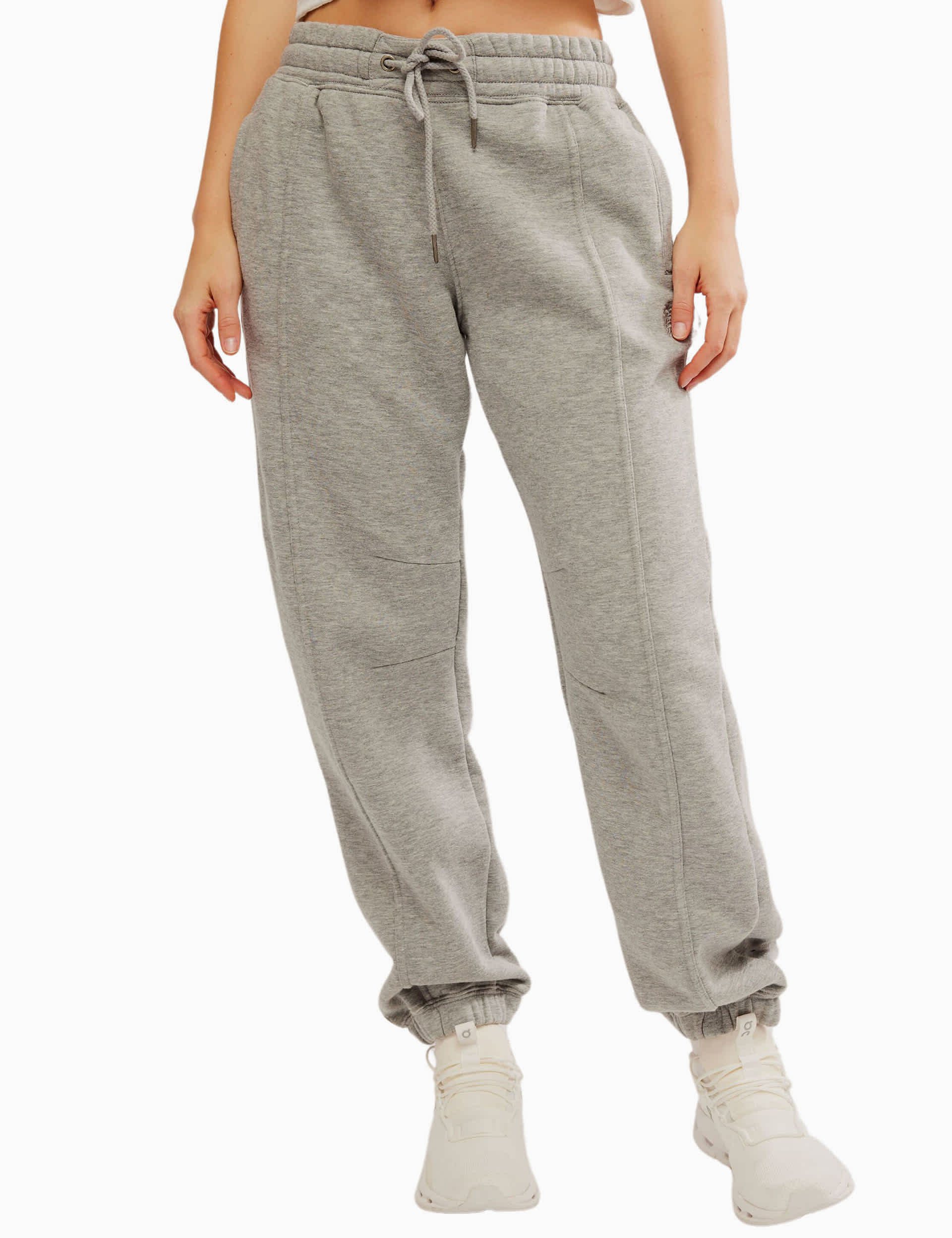 Fp Movement Women's Sprint to the Finish Cotton Rich Joggers - M - Grey, Grey,Lilac,Camel