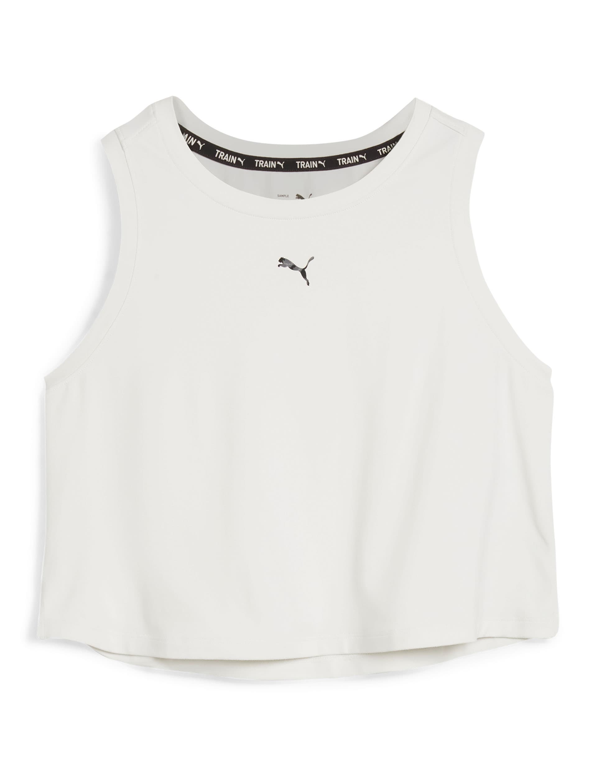 Puma Women's Cloudspun Crew Neck Crop Top - Soft White, Soft White