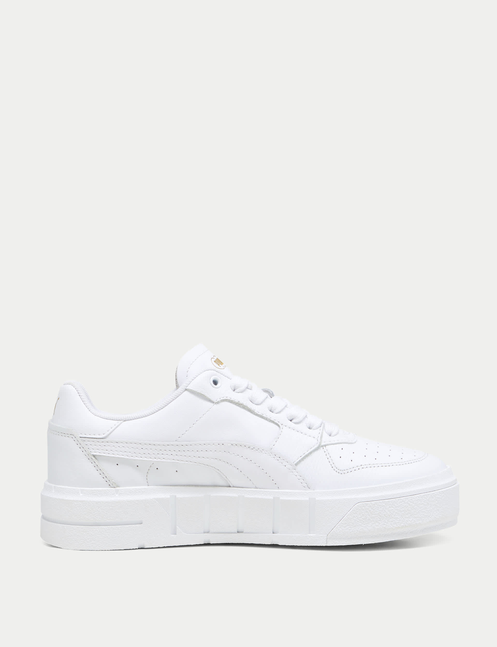 Puma Women's Cali Court Leather Trainers - 6 - White, White,White Mix,Soft White