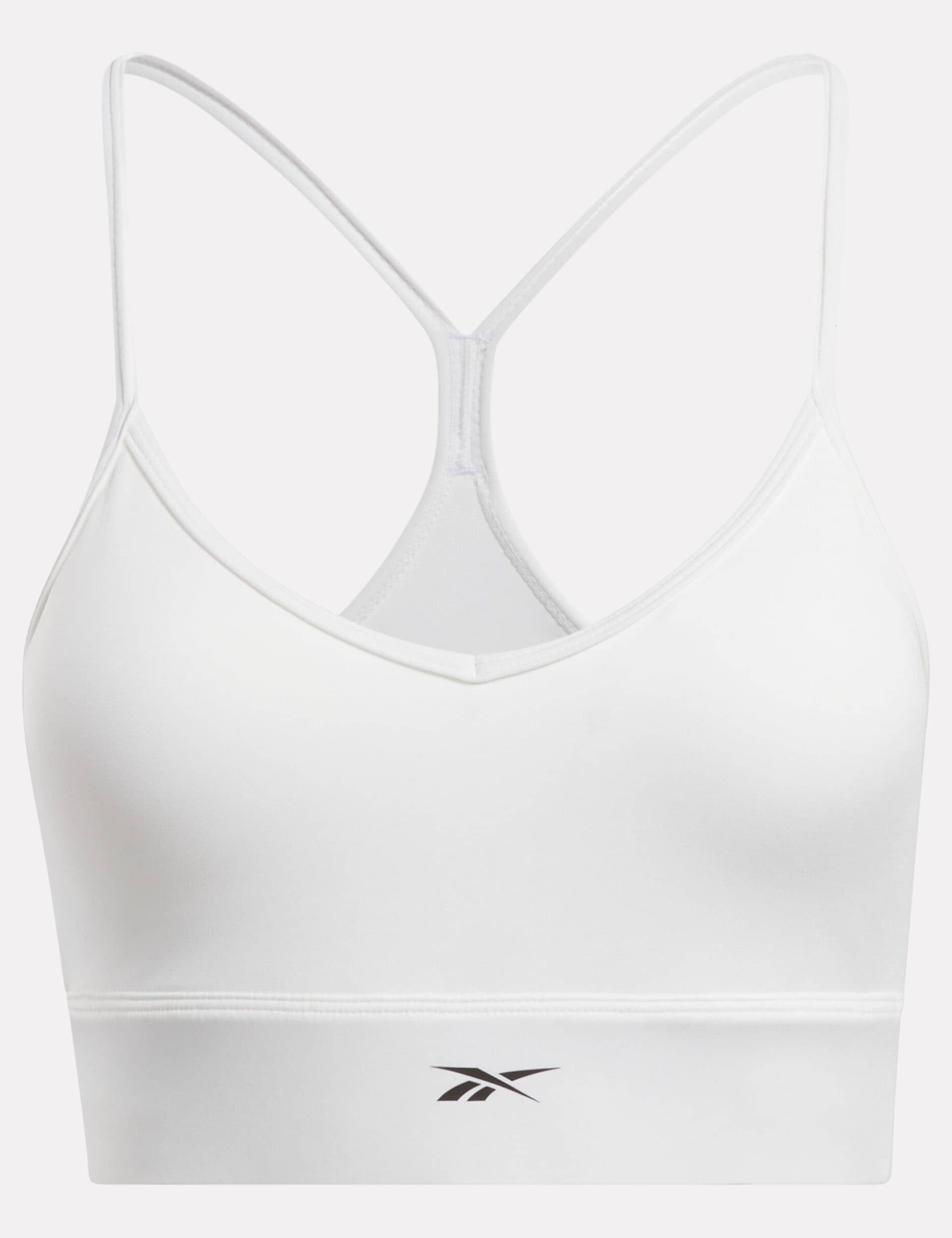 Reebok Women's Training Tri-Back Light Support Sports Bra - White, White