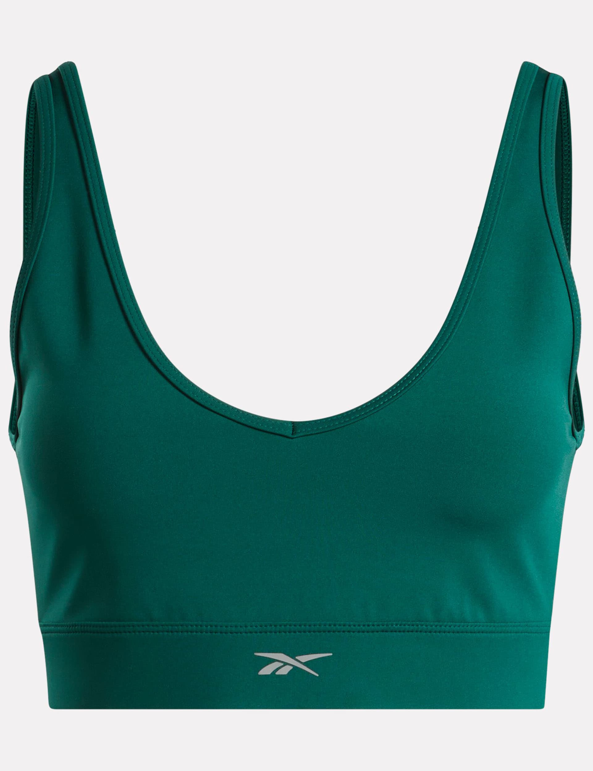 Reebok Women's Active Collective Dreamblend Sports Bra - XS - Teal Green, Teal Green