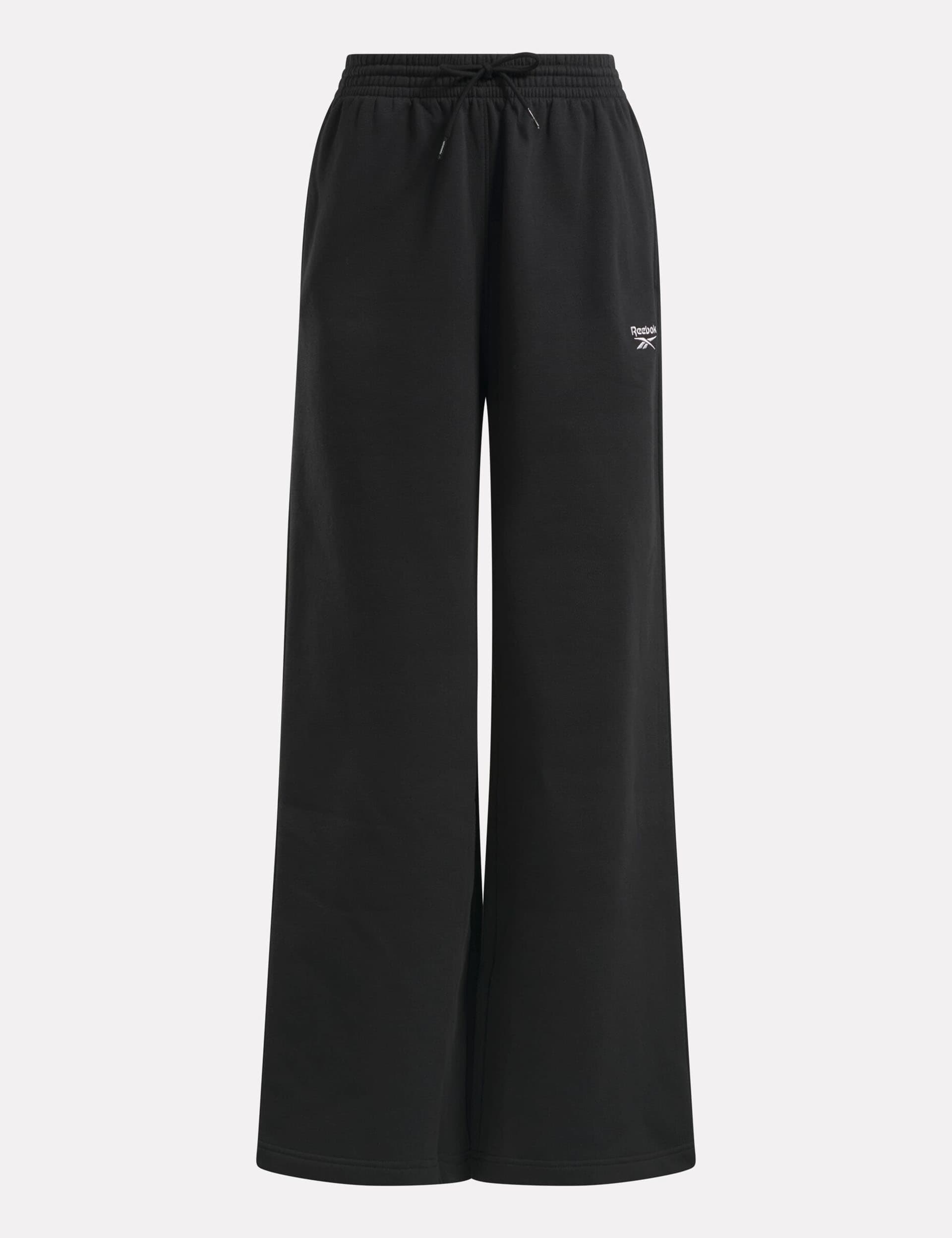 Reebok Women's Identity Small Logo Wide Leg Joggers - Black, Black