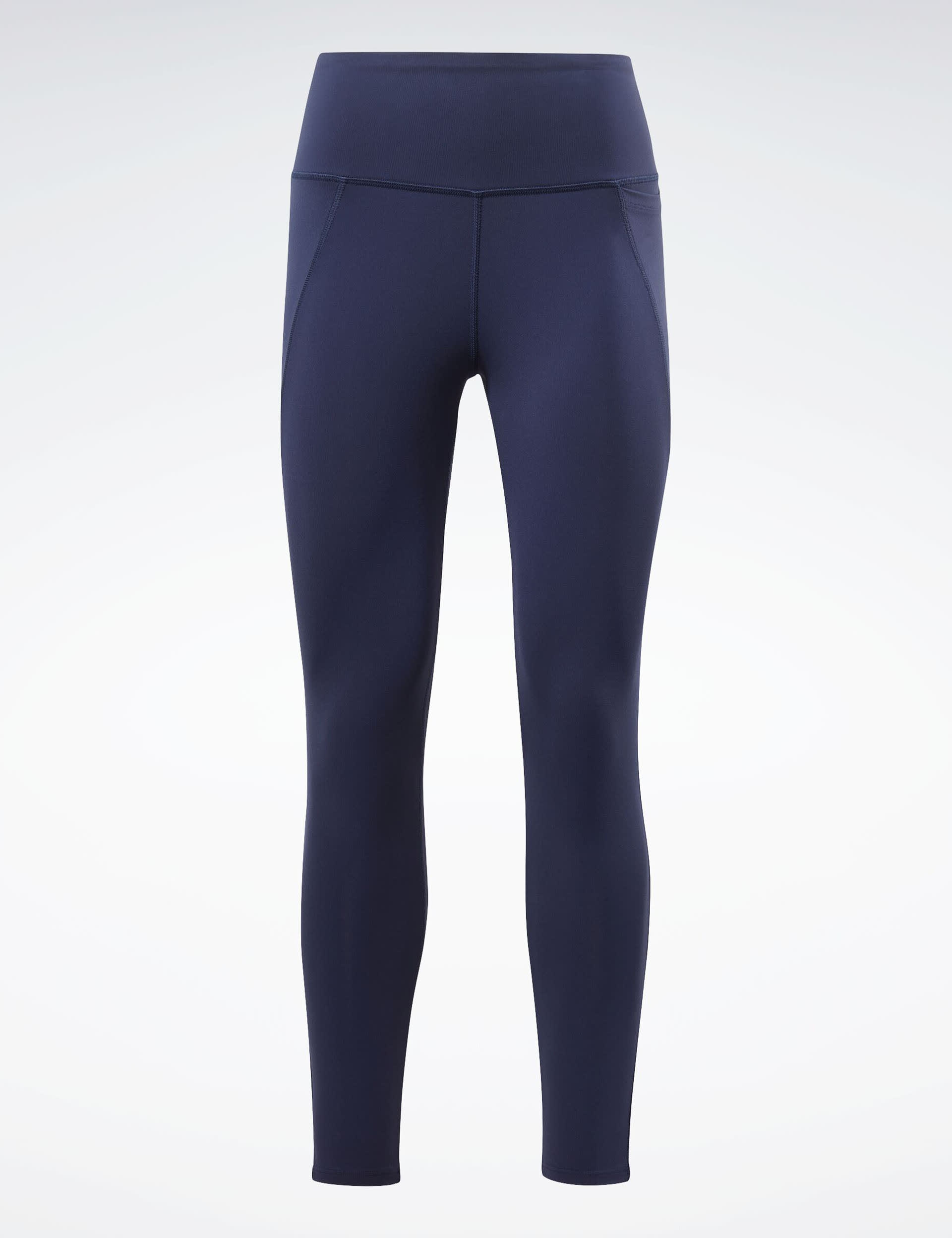 Reebok Women's Lux High Waisted Leggings - XS - Navy, Navy