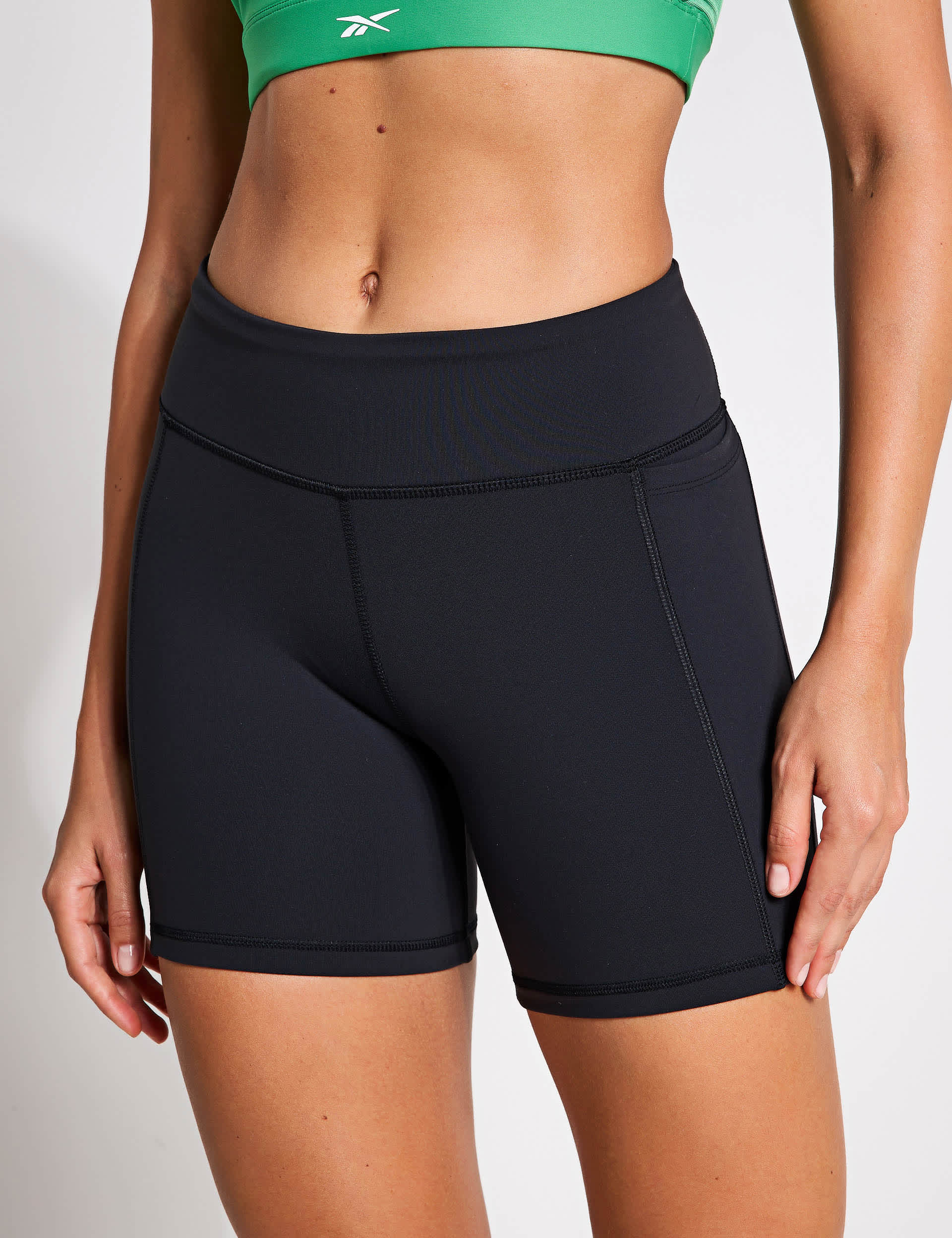 Reebok Women's Lux Bootie High Waisted Gym Shorts