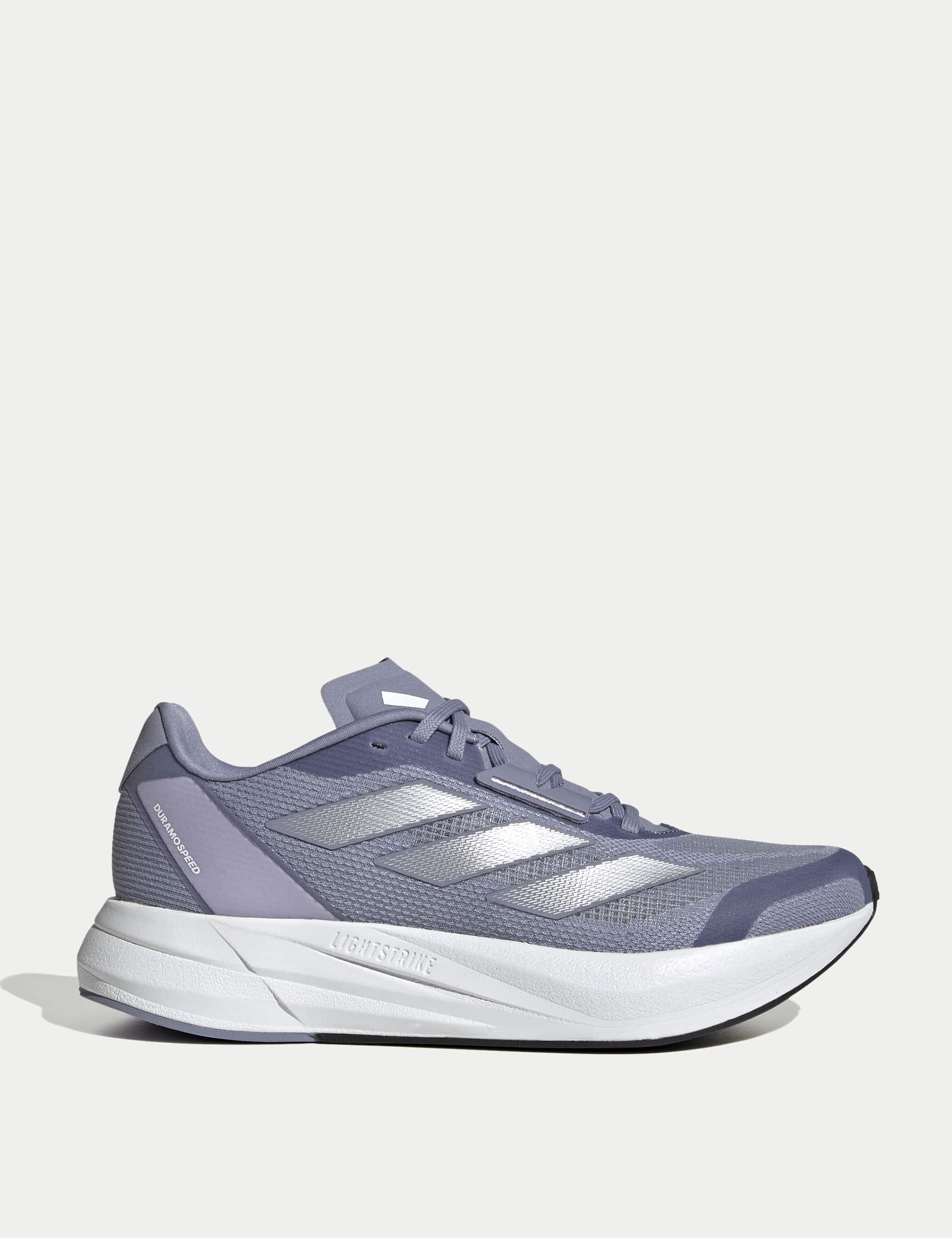 Adidas Women's Duramo Speed Mesh Detail Trainers - 5 - Denim, Denim