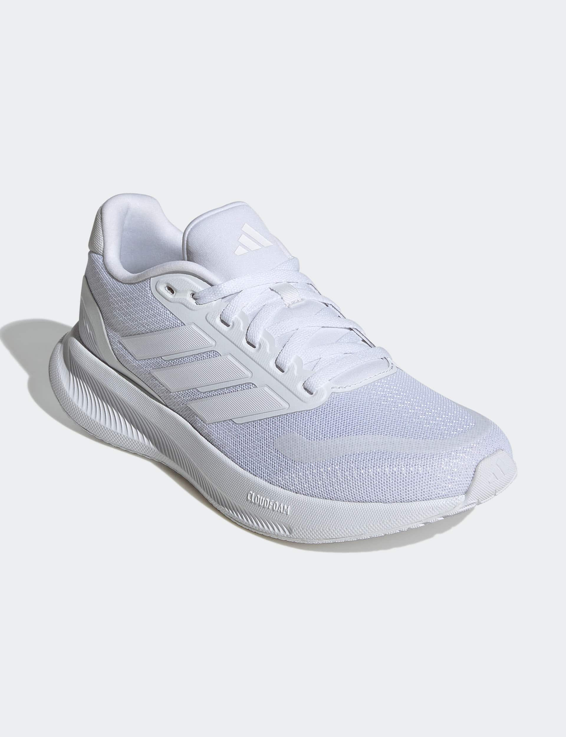 Adidas Women's Runfalcon 5 Running Trainers - 5.5 - White, White,Black Mix