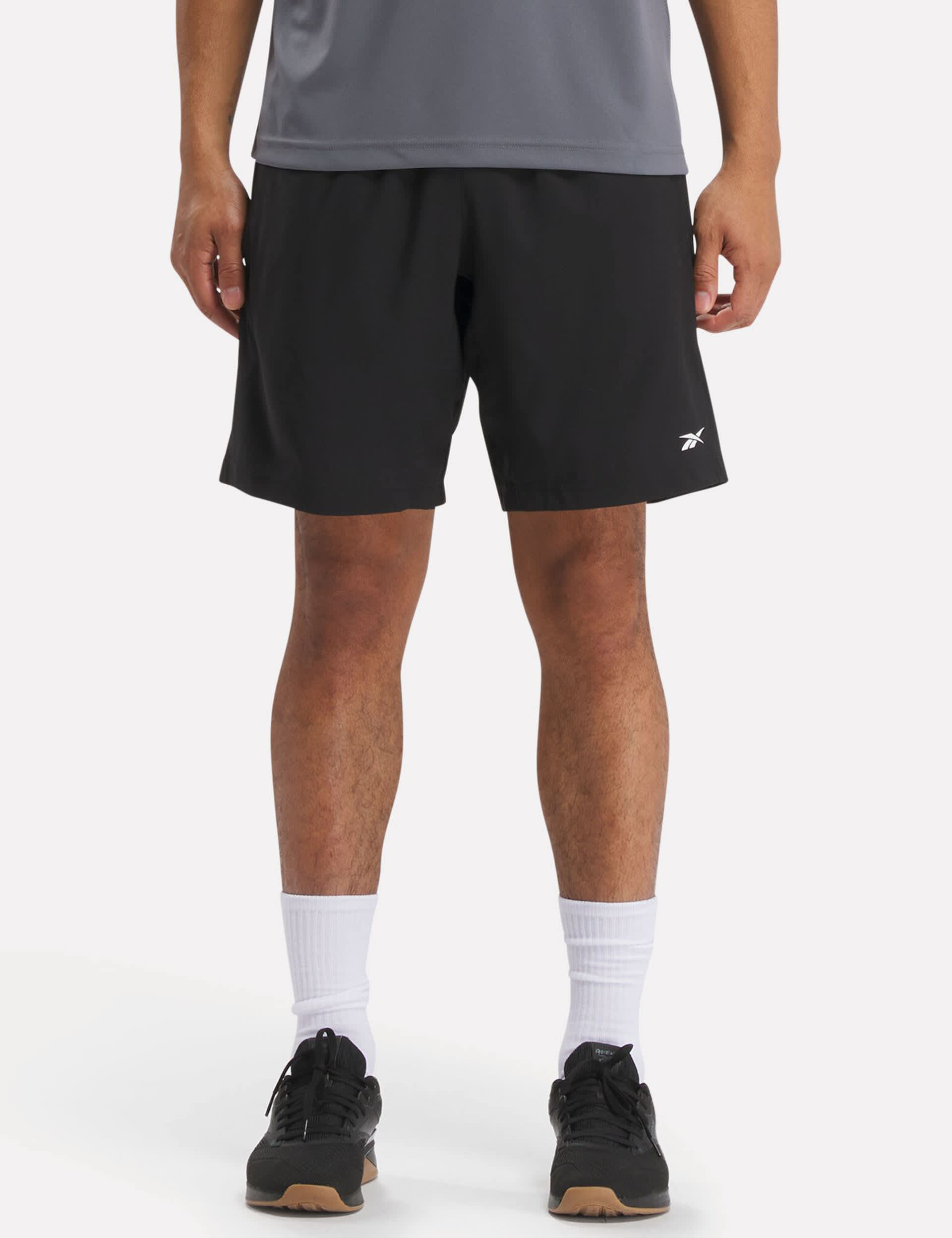 Reebok Men's Workout Ready Drawstring Sport Shorts - L - Black, Black